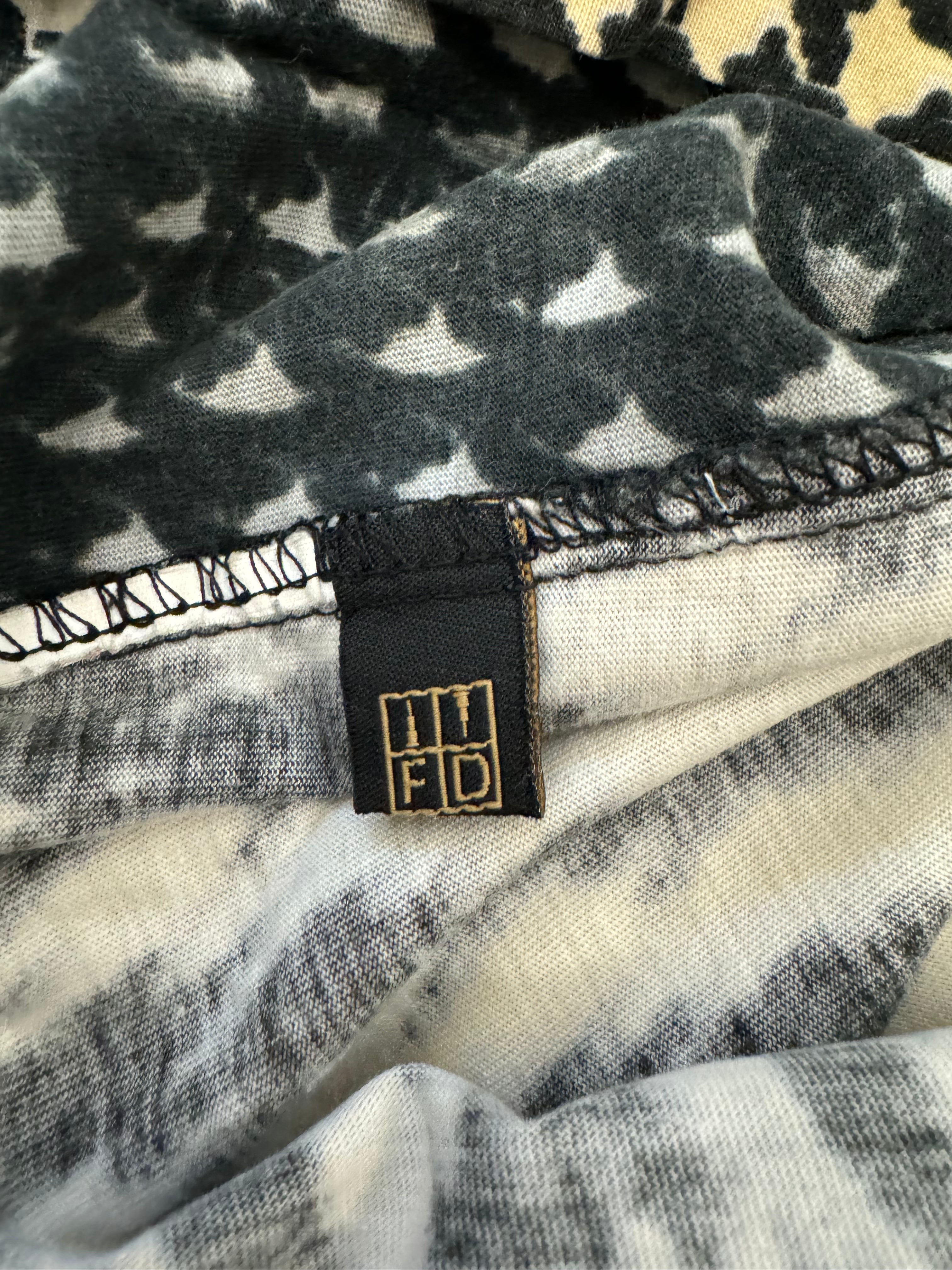 SS2001 Cavalli Psychedelic Houndstooth Tee