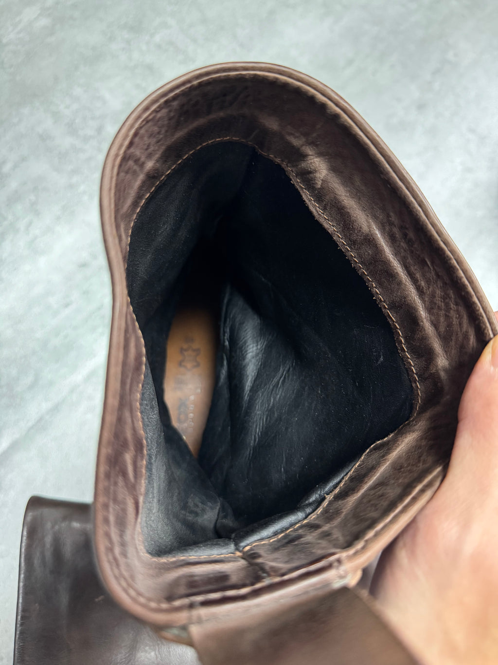 2000s Marithé + François Girbaud Biker Brown Leather Boots