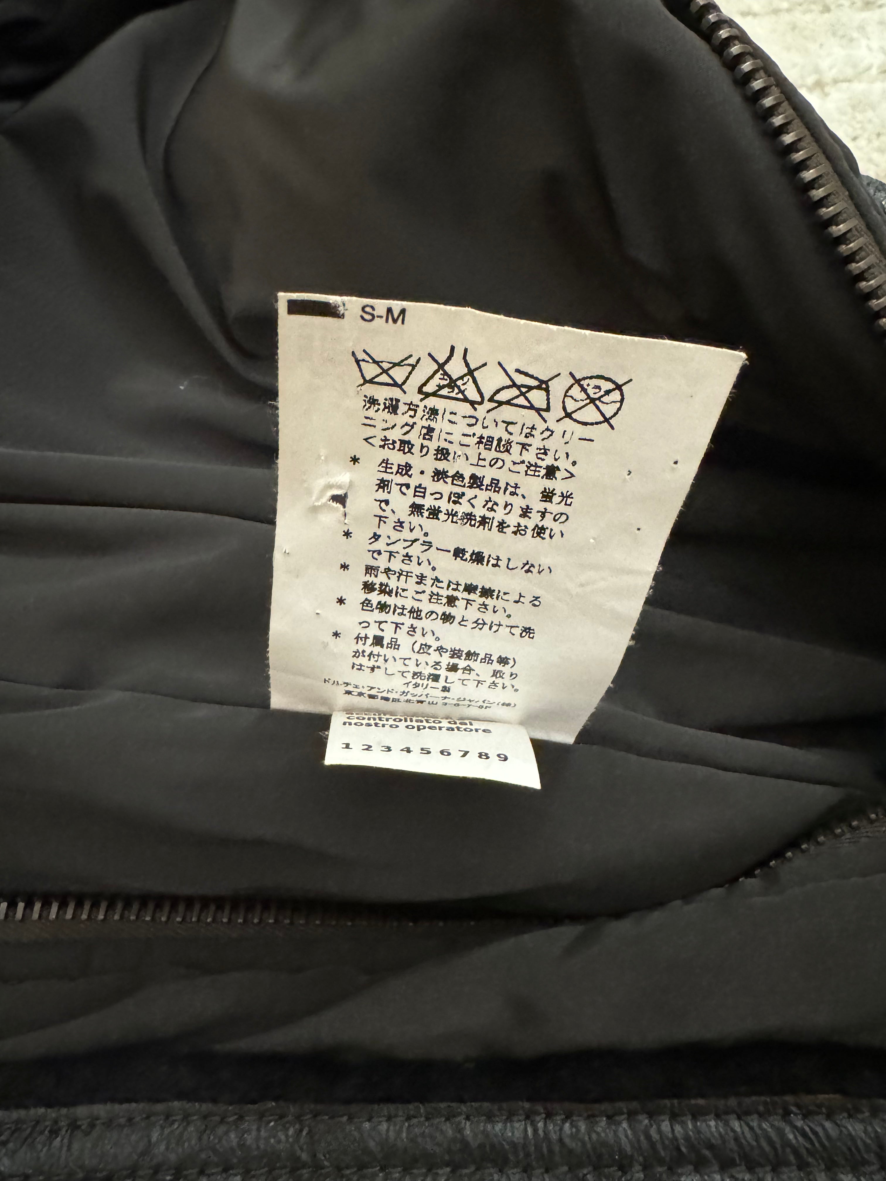 Dolce & Gabbana Shearling Hybrid Bomber Jacket (S)
