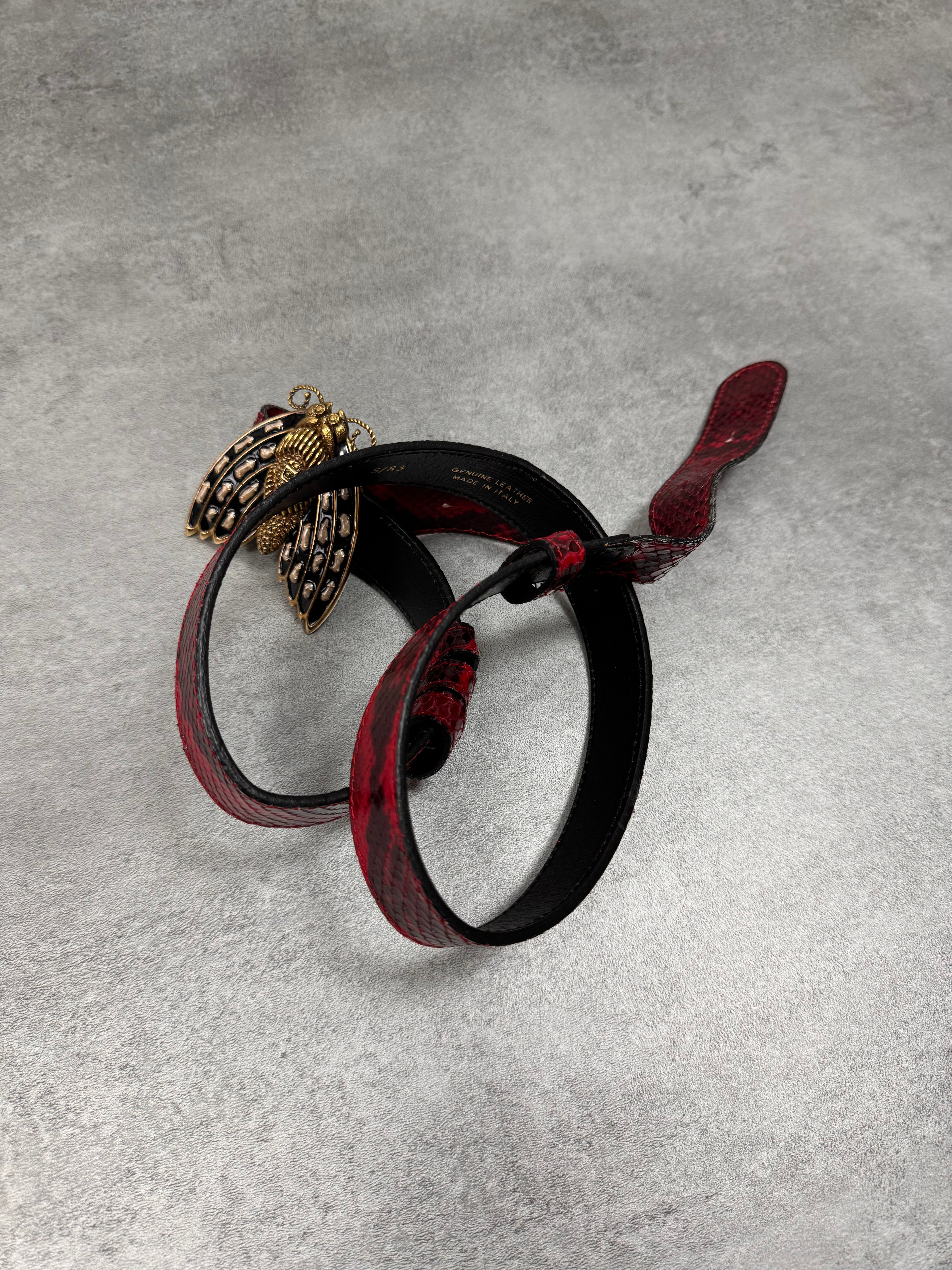 Roberto Cavalli Class Embellished Insect Belt