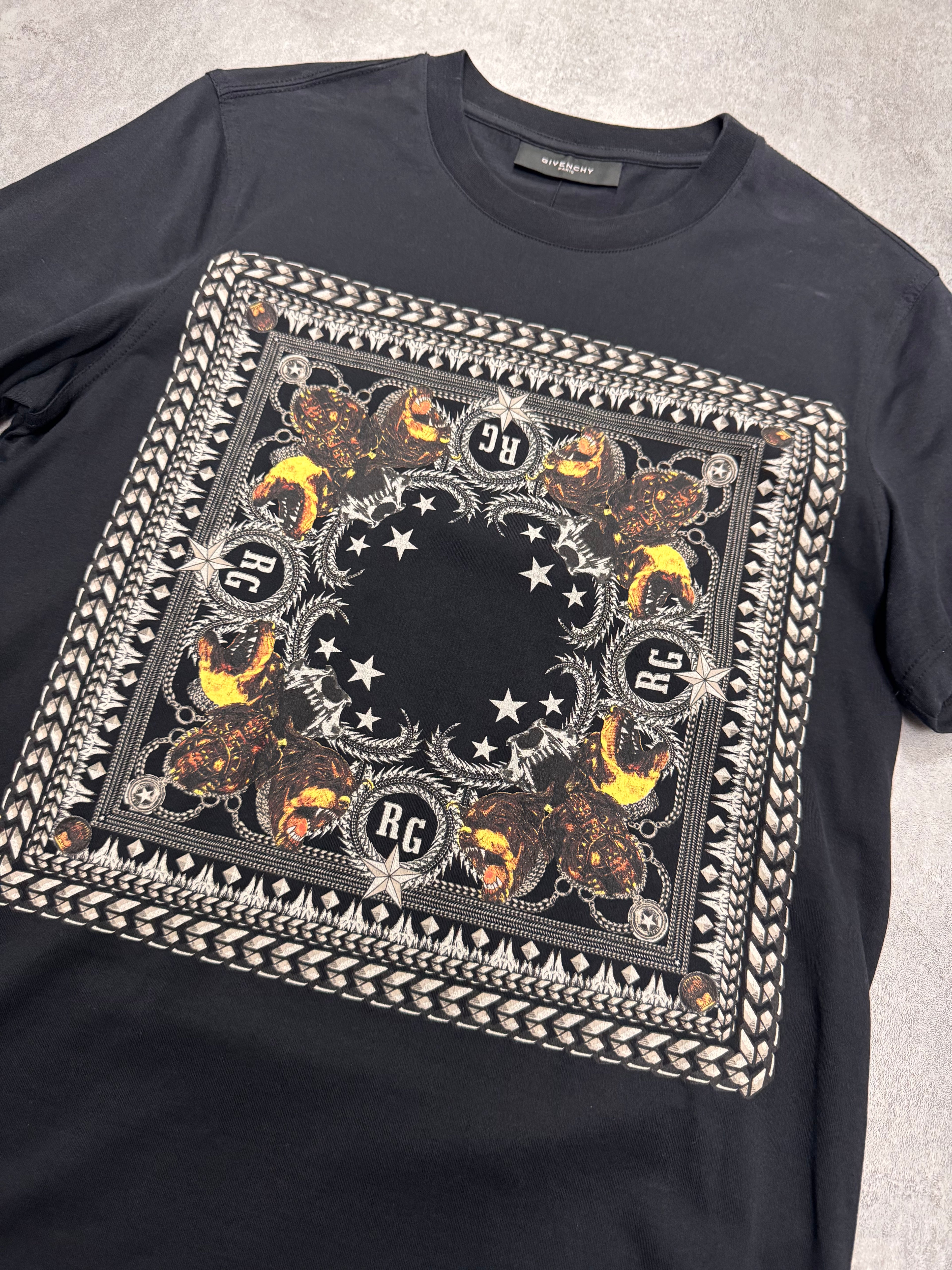 Givenchy Rottweiler Bandana Black Tee