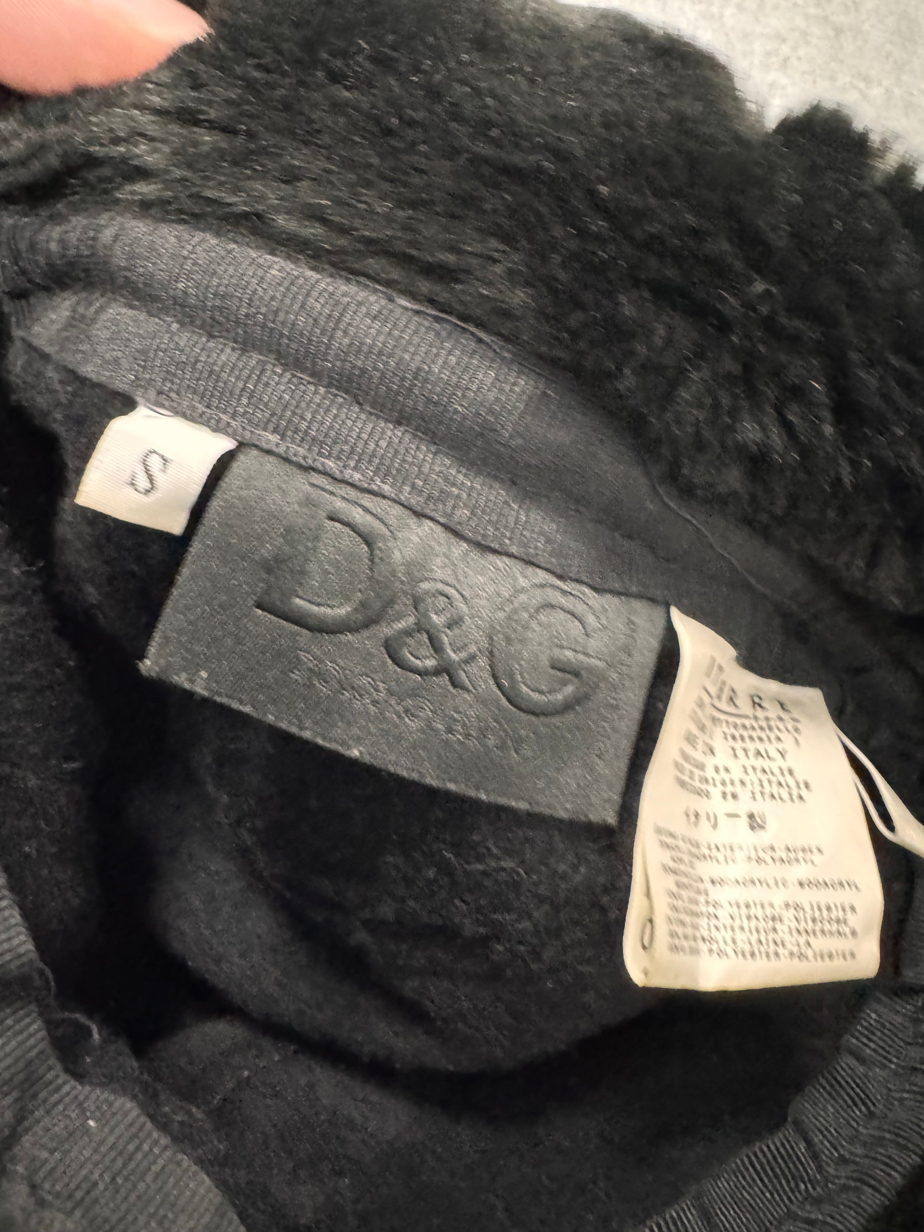 2000s Dolce & Gabbana Black Faux Fur Chapka