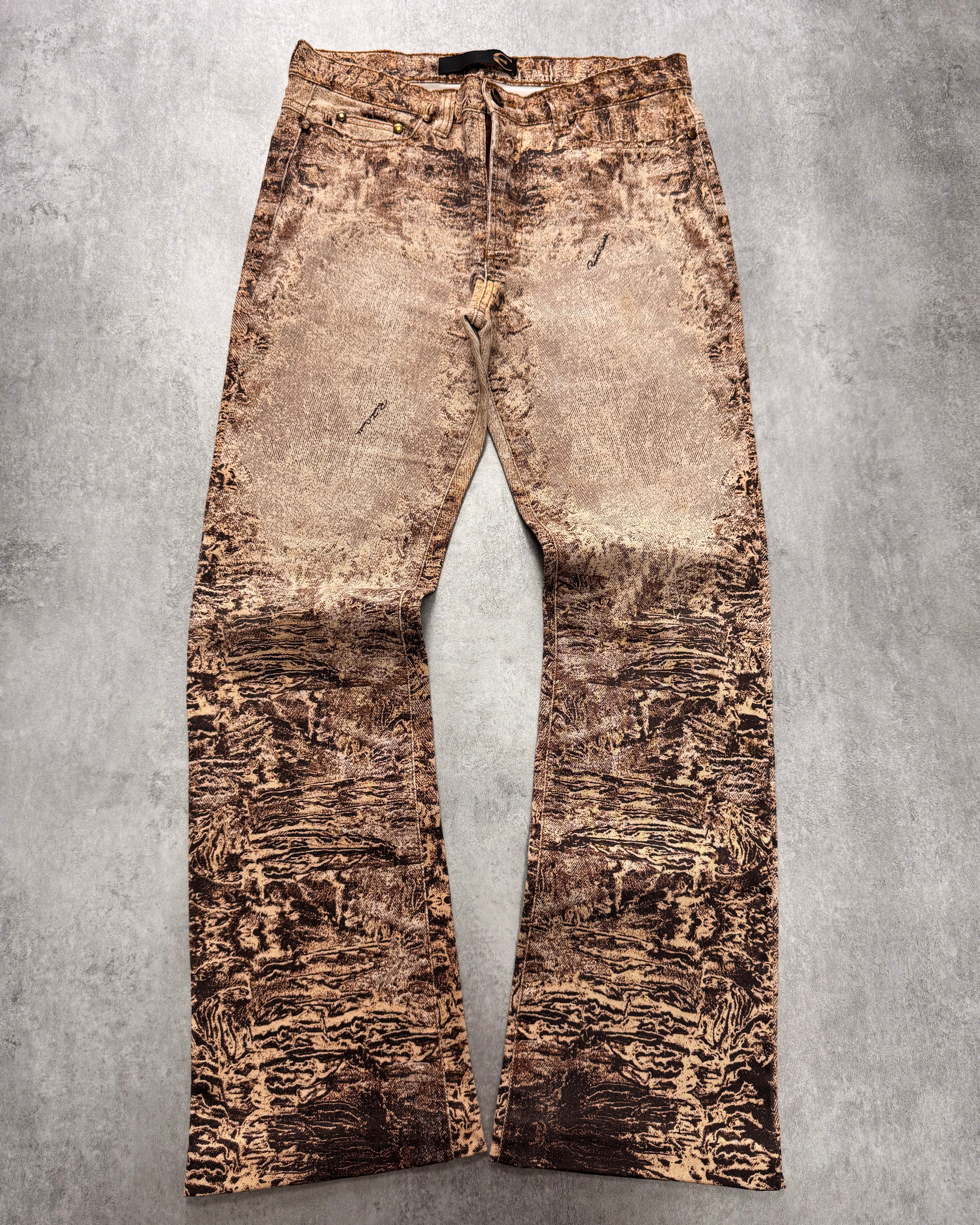 2000s Cavalli Sand Erosion Pants