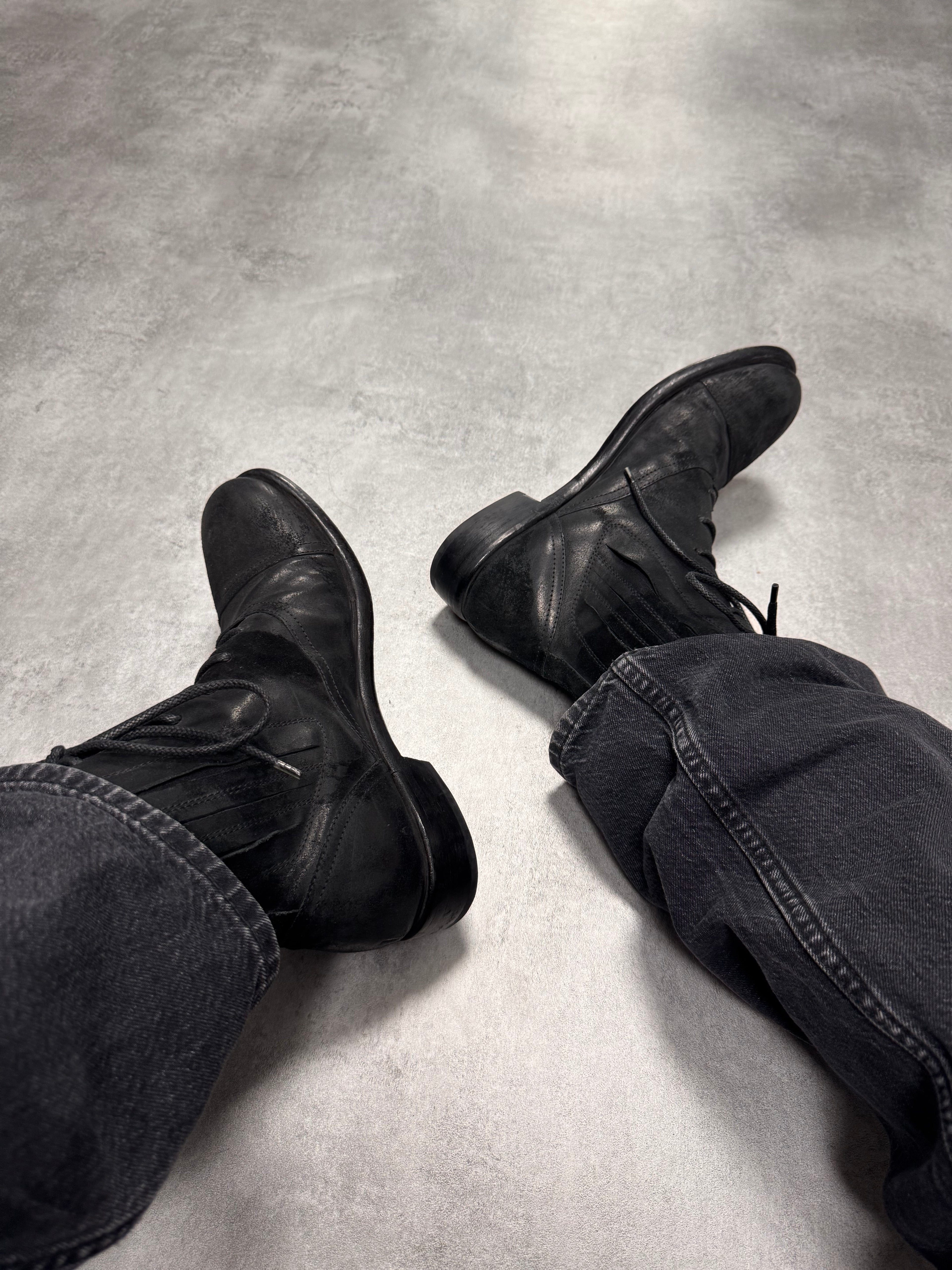 Dolce & Gabbana Brut Textures Leather Boots