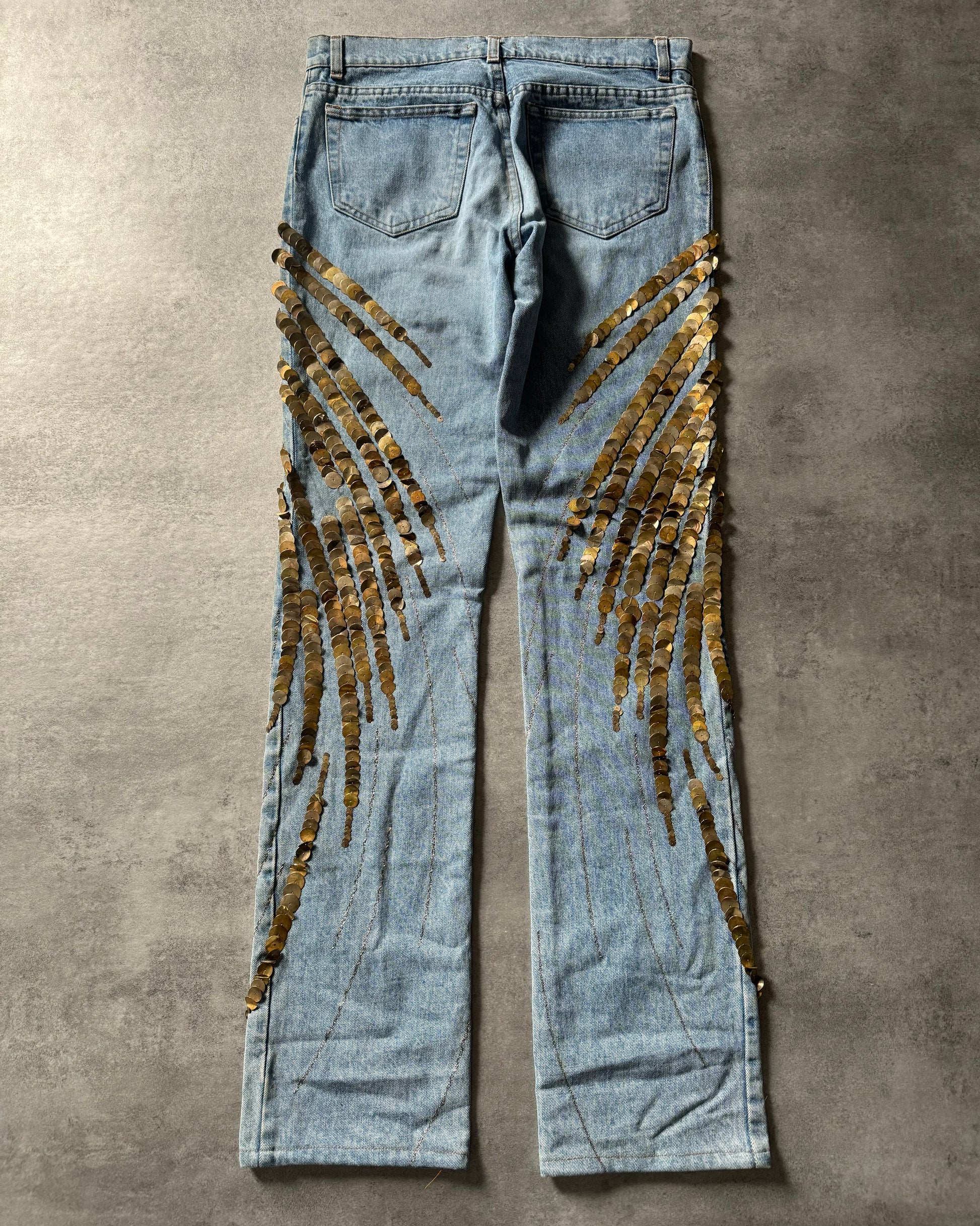 AW1998 Roberto Cavalli Sample Disco Wings Denim Jeans (M) - 2