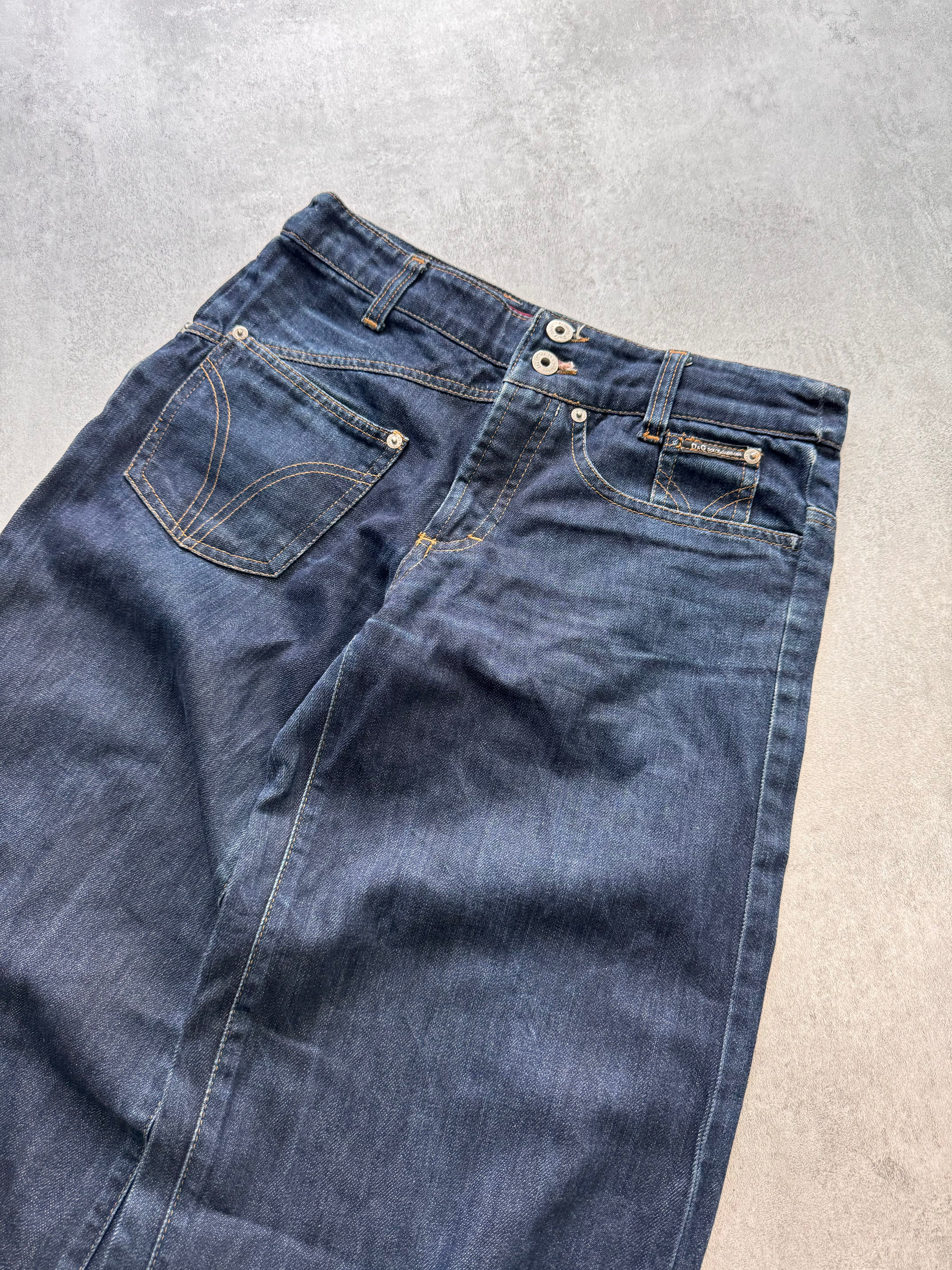 AW2003 Dolce & Gabbana Wide Denim Jeans (S)