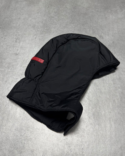 2000s Prada Black Nylon Balaclava (OS)