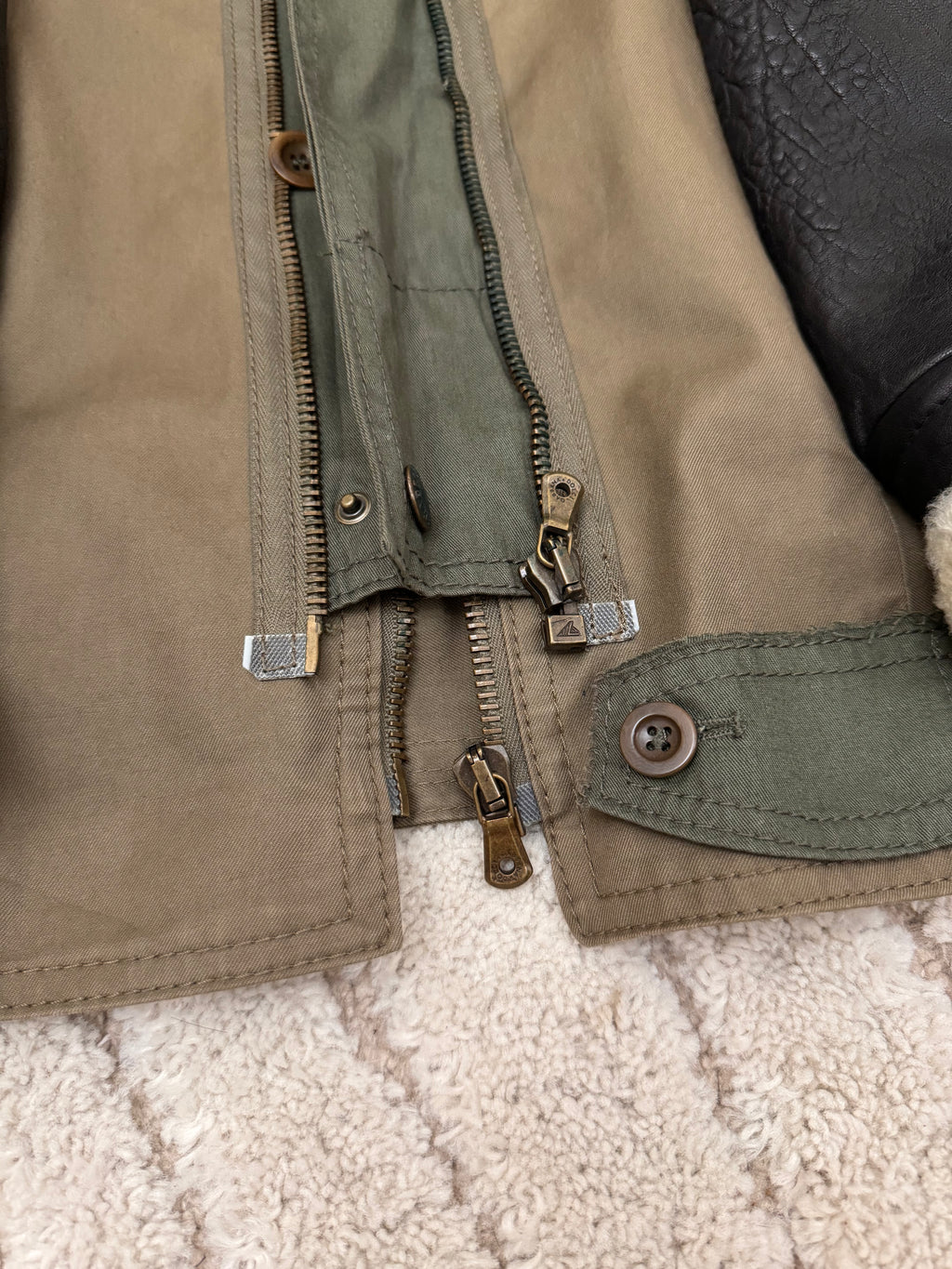 FW2005 Dolce & Gabbana Heavy Shearling Army Combat Jacket