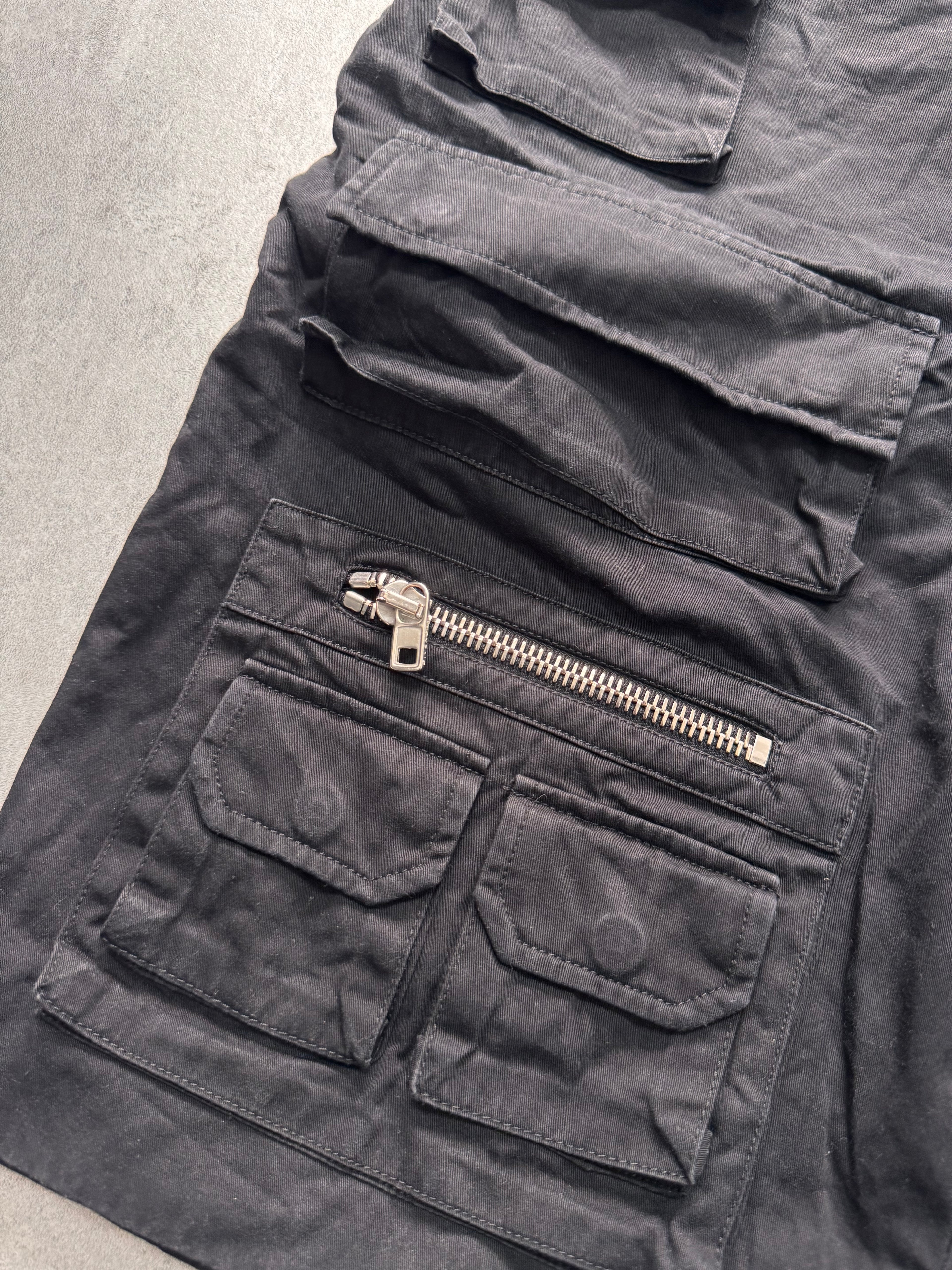 SS2015 Givenchy Utility Cargo Black Short