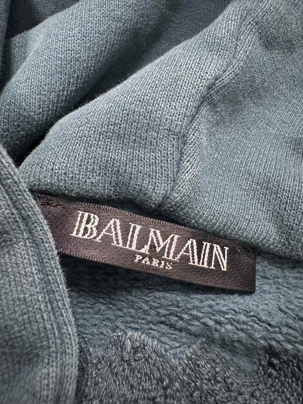 2000s Balmain Embroided Asian Dragon Long Hoodie