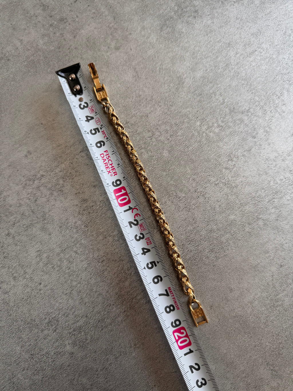 1980s Givenchy Twisted Golden Chain Link Bracelet