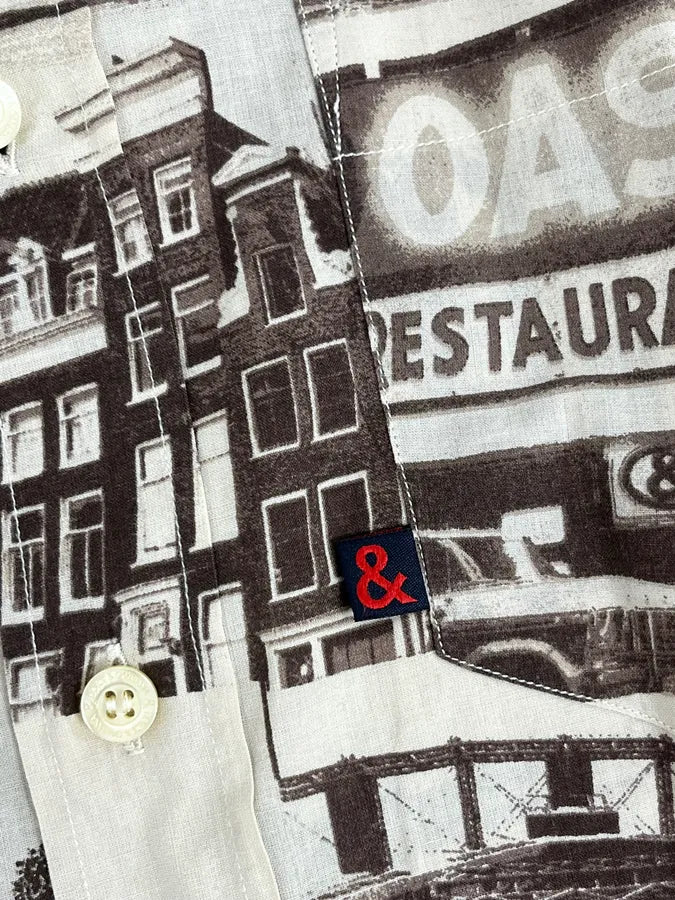 1990s Dolce & Gabbana Brown & White Photography Shirt NYBlMYl 8