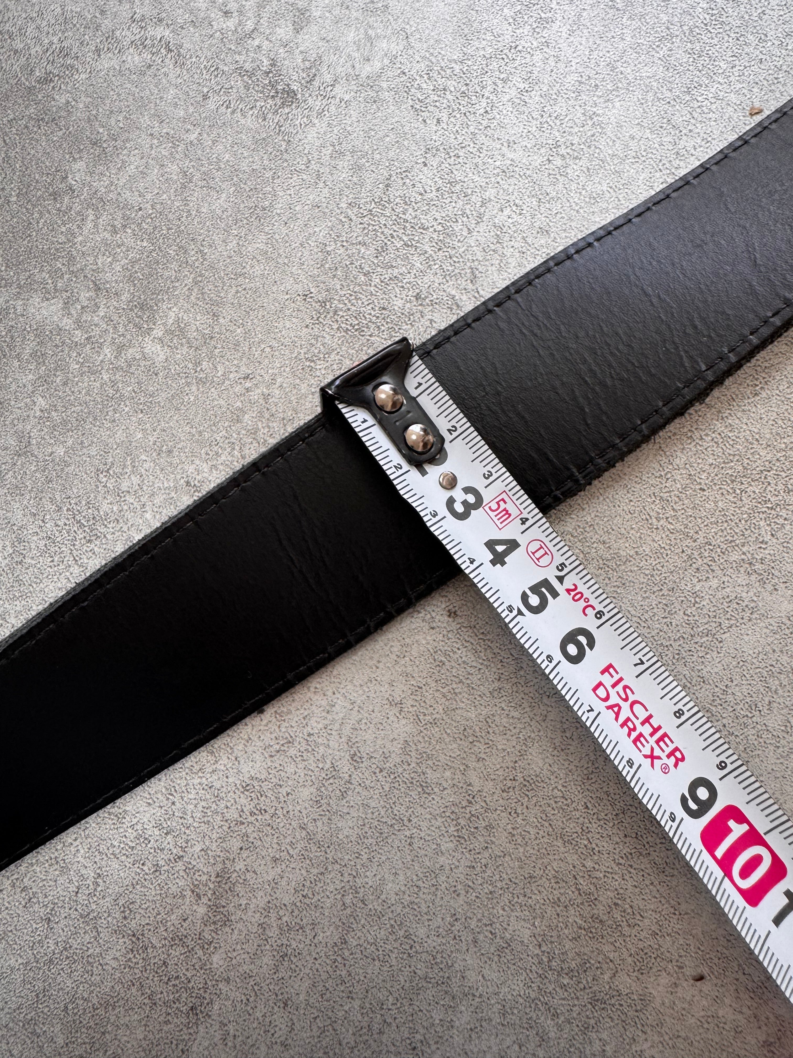 AW2012 Maison Margiela H&M Hand Painted White Cracked Re-edition Belt