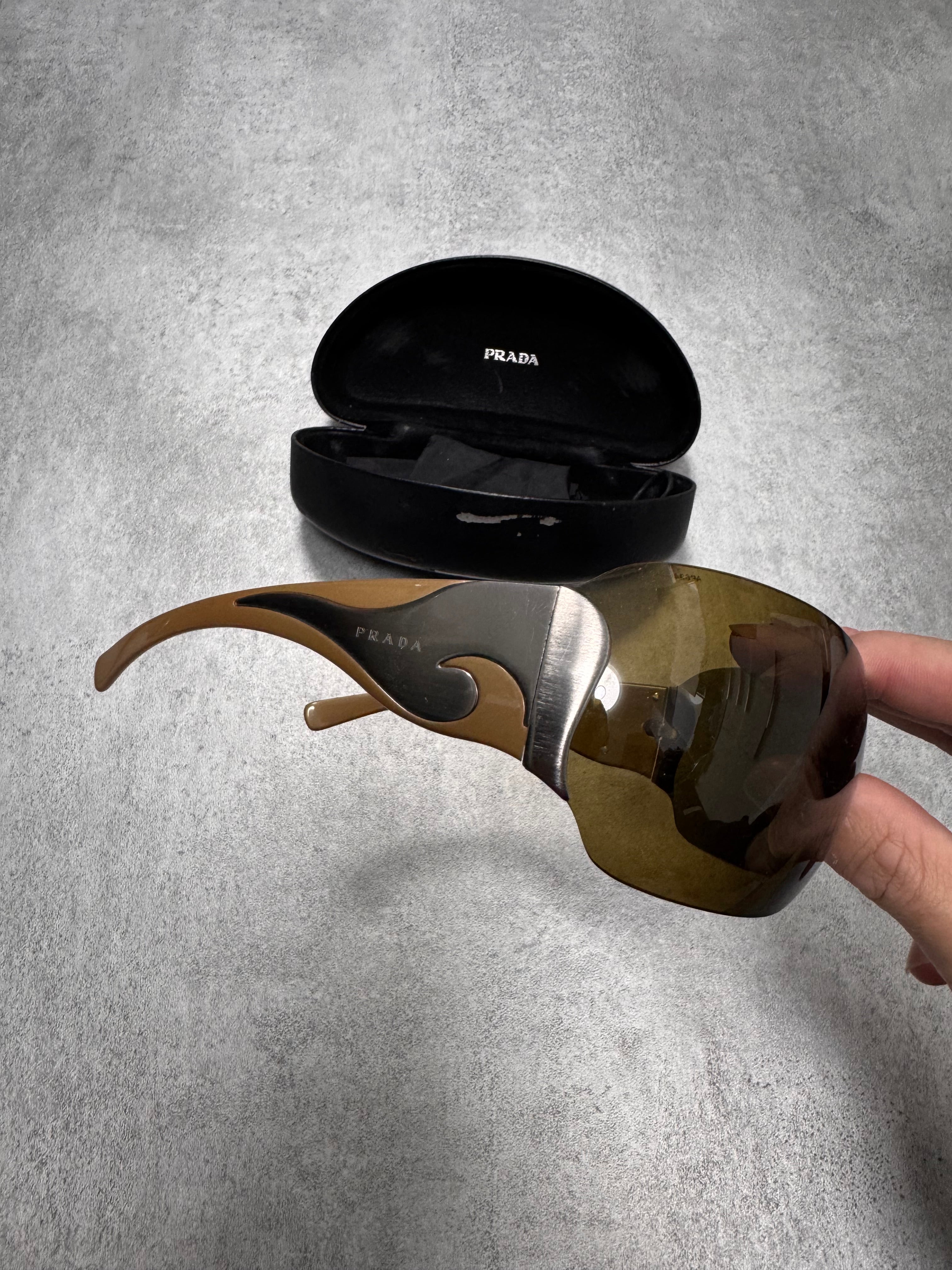 2000s Prada Google Tribal Sunglasses