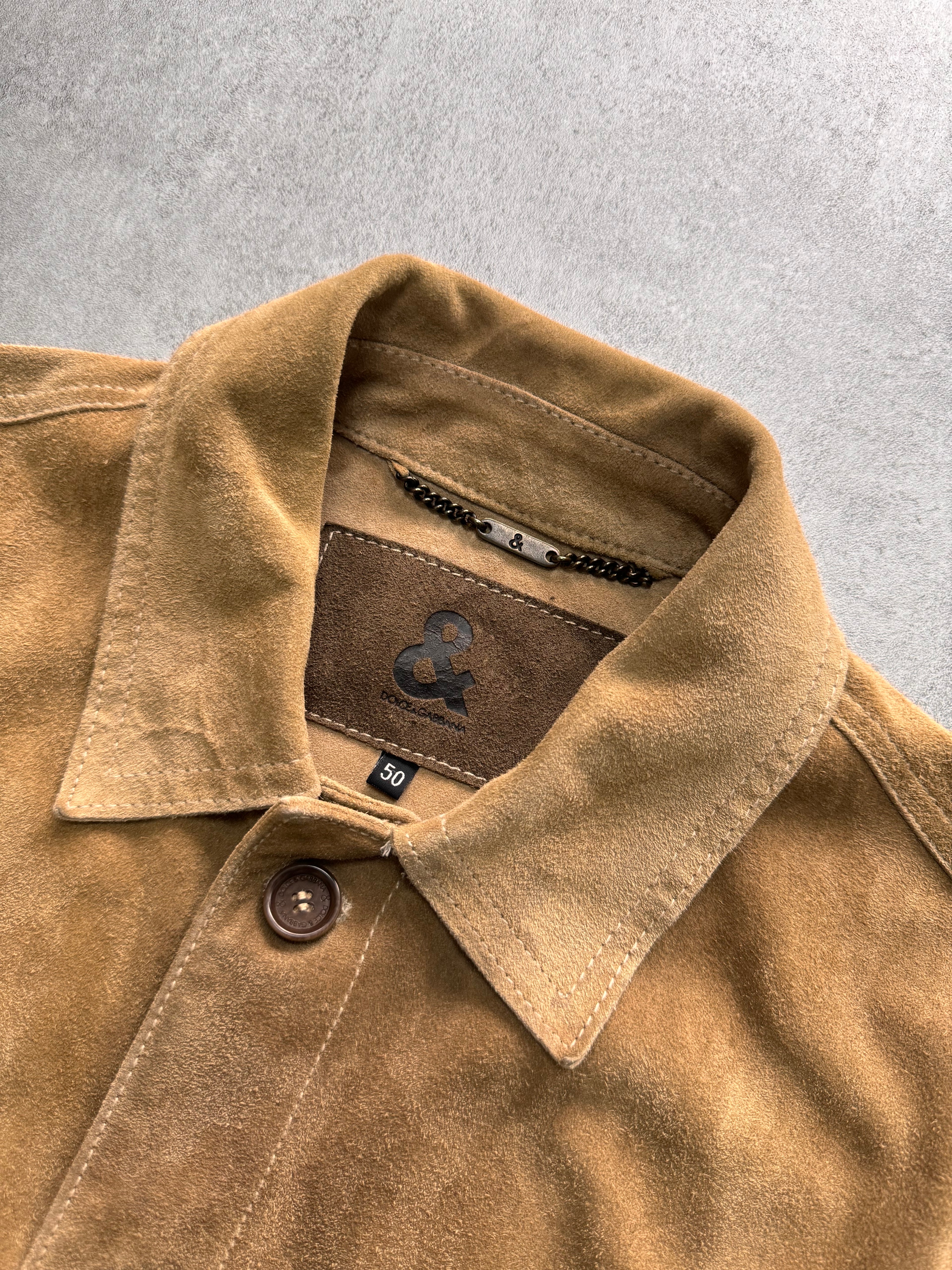 Dolce & Gabbana Suede Leather Jacket