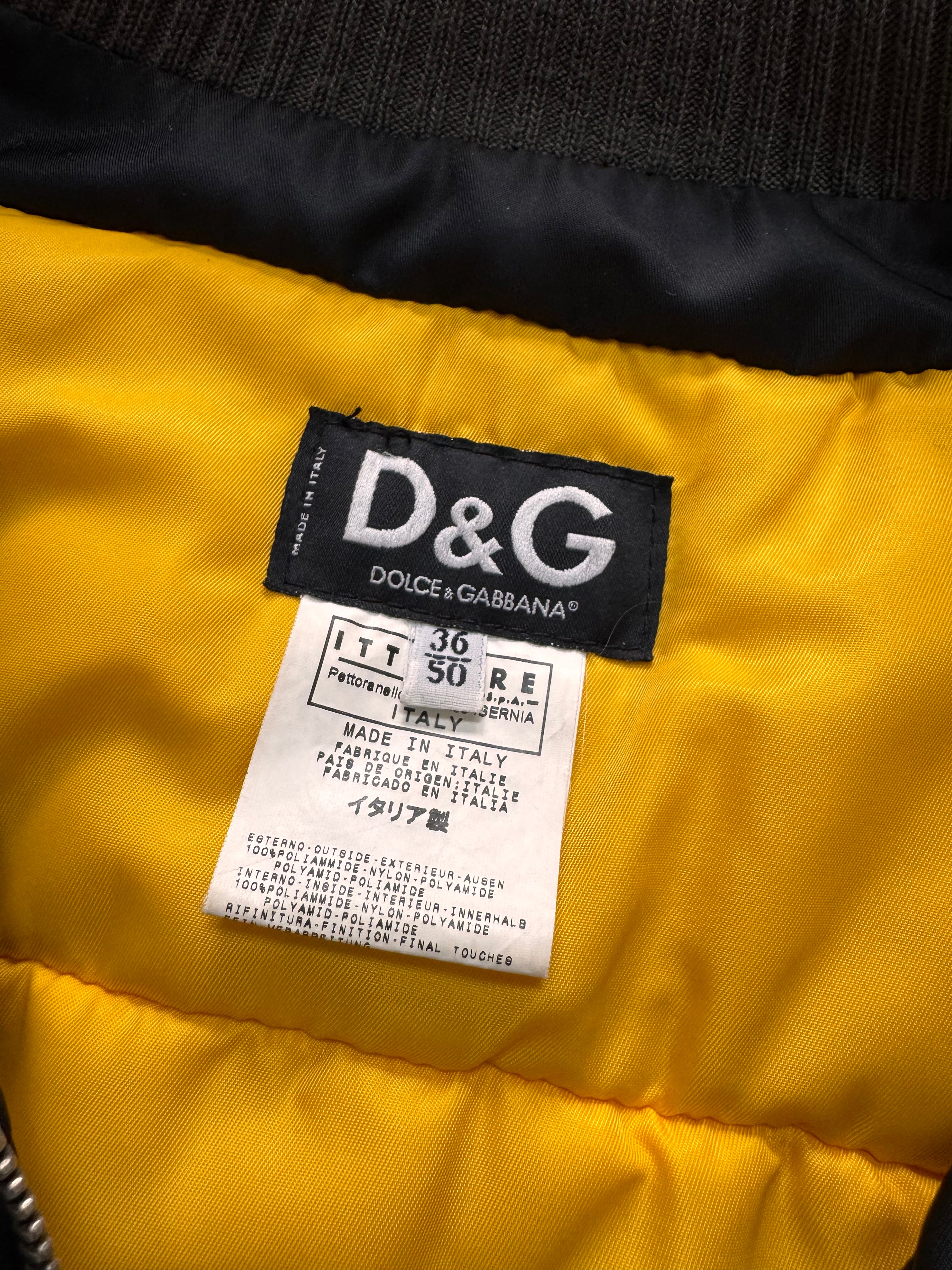 AW2003 Dolce & Gabbana Tornado Zipper Military Coat