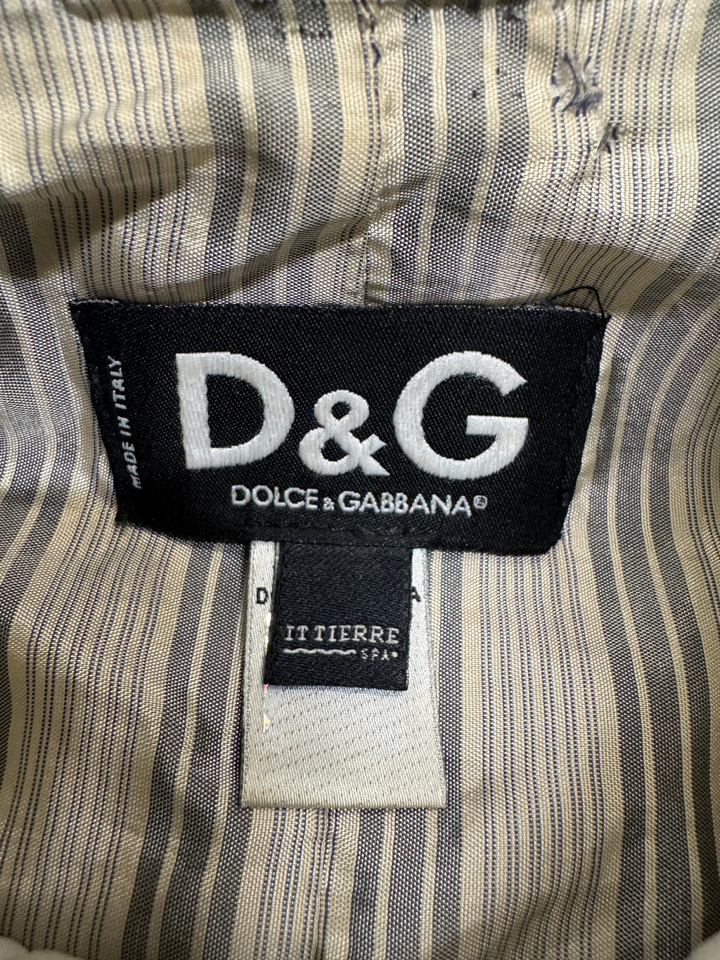 SS2005 Dolce & Gabbana Apocalyptic Biker White Leather Jacket (M)