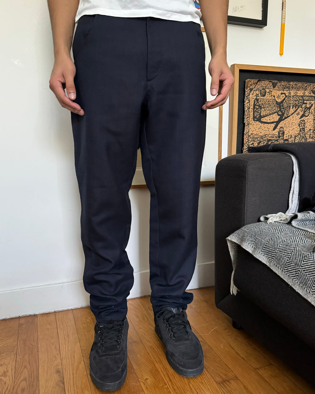 Raf Simons Prototype Classy Navy Pants