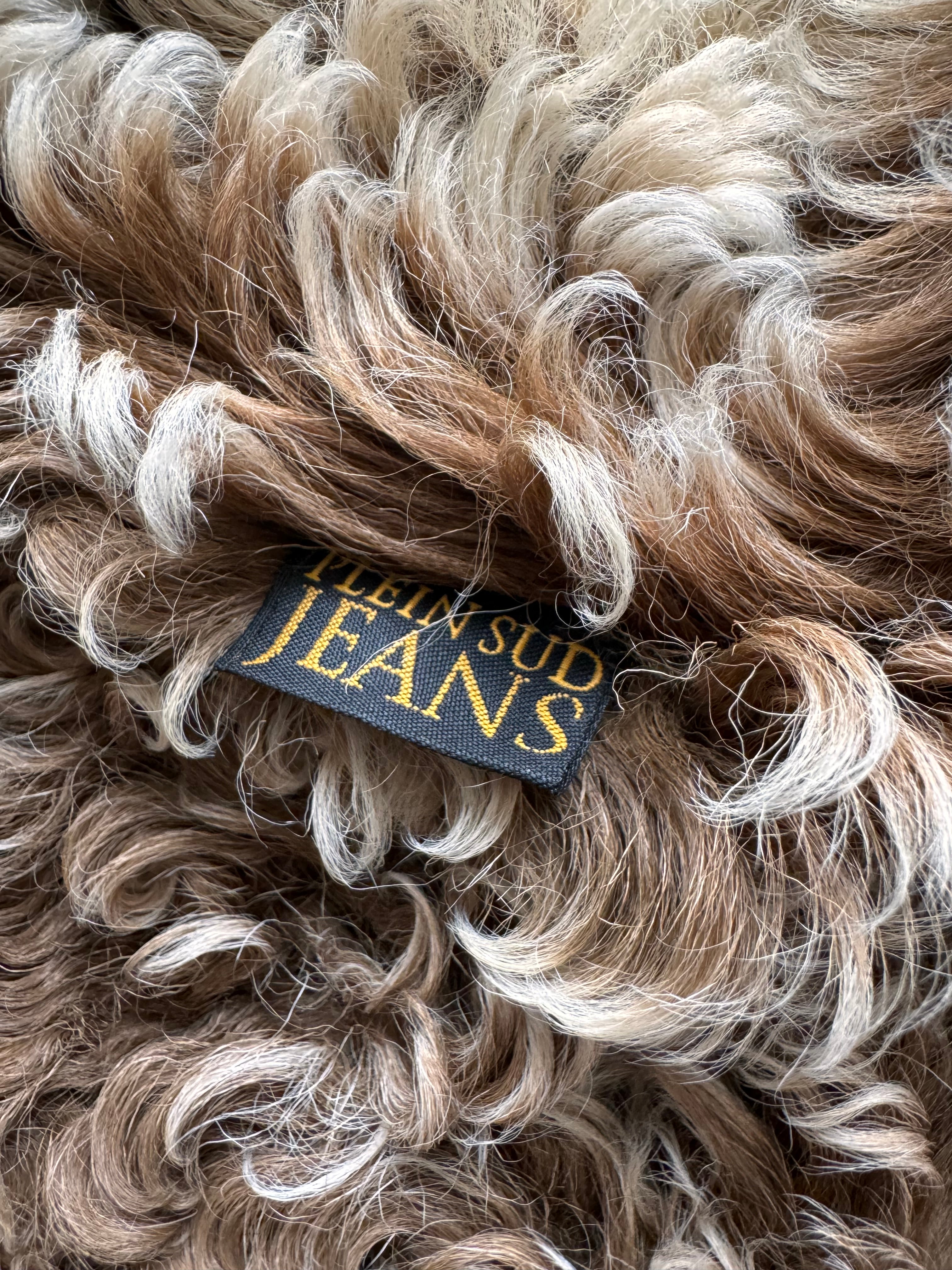 Plein Sud Shearling Long Coat (XS)