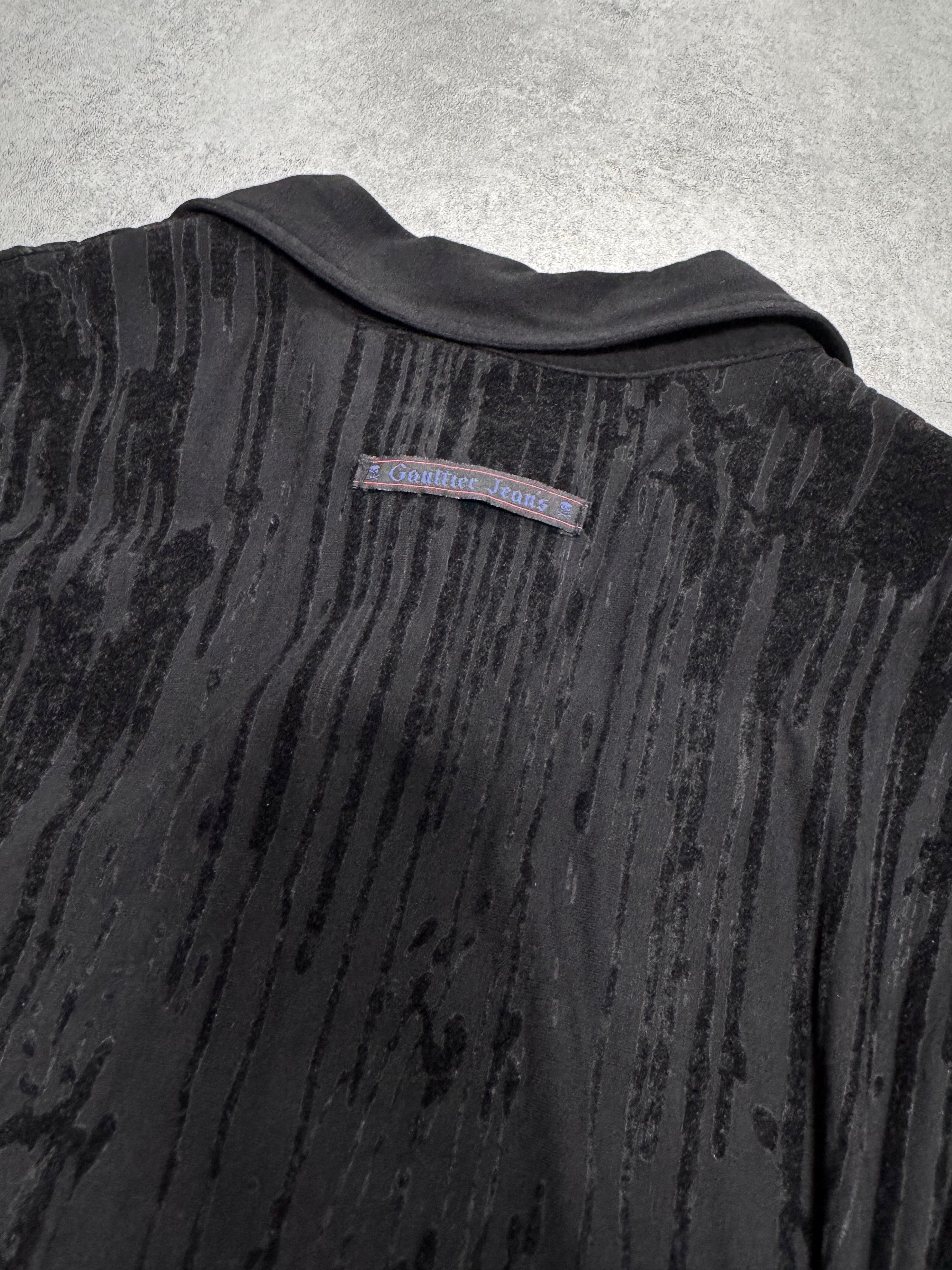 AW1998 Jean Paul Gaultier Blood Drip Black Shirt
