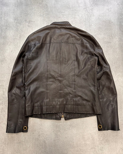 SS2006 Emporio Armani Mission Leather Jacket (M)