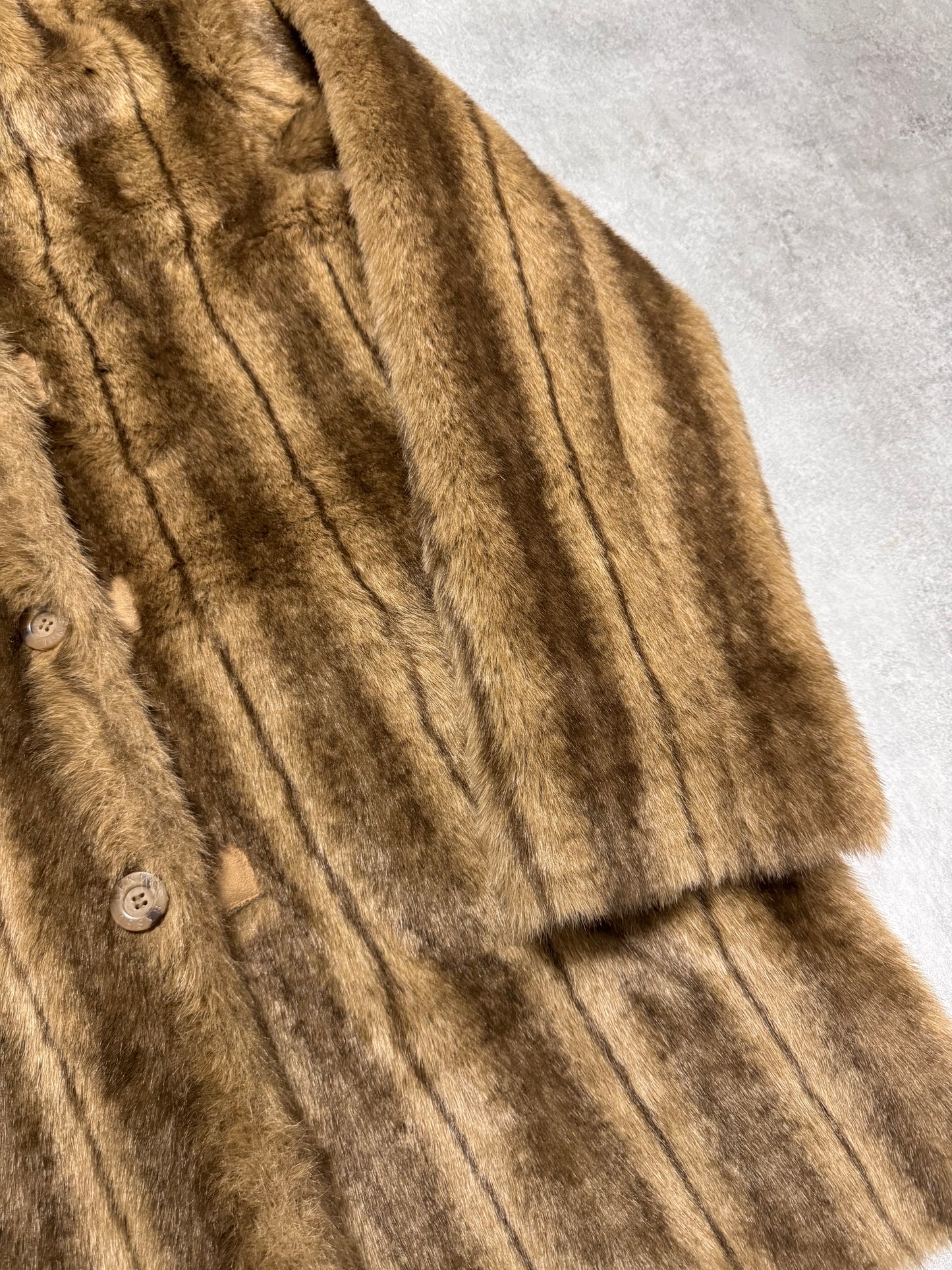 1990s Balmain Faux Fur Reversible Jacket (L/XL)