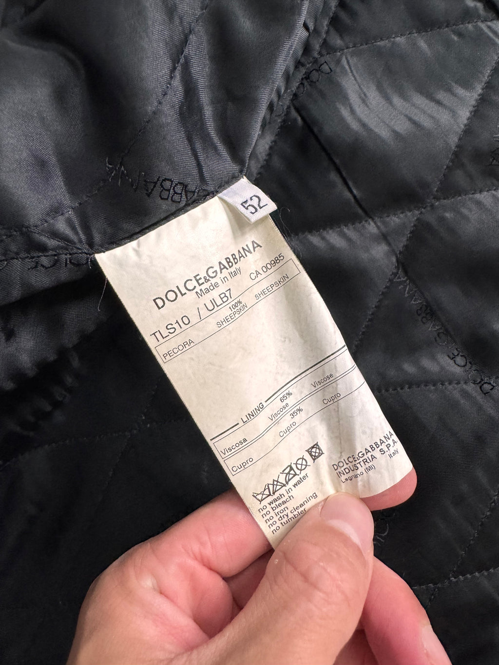 2000s Dolce & Gabbana Brown Aviator Aged Leather Jacket