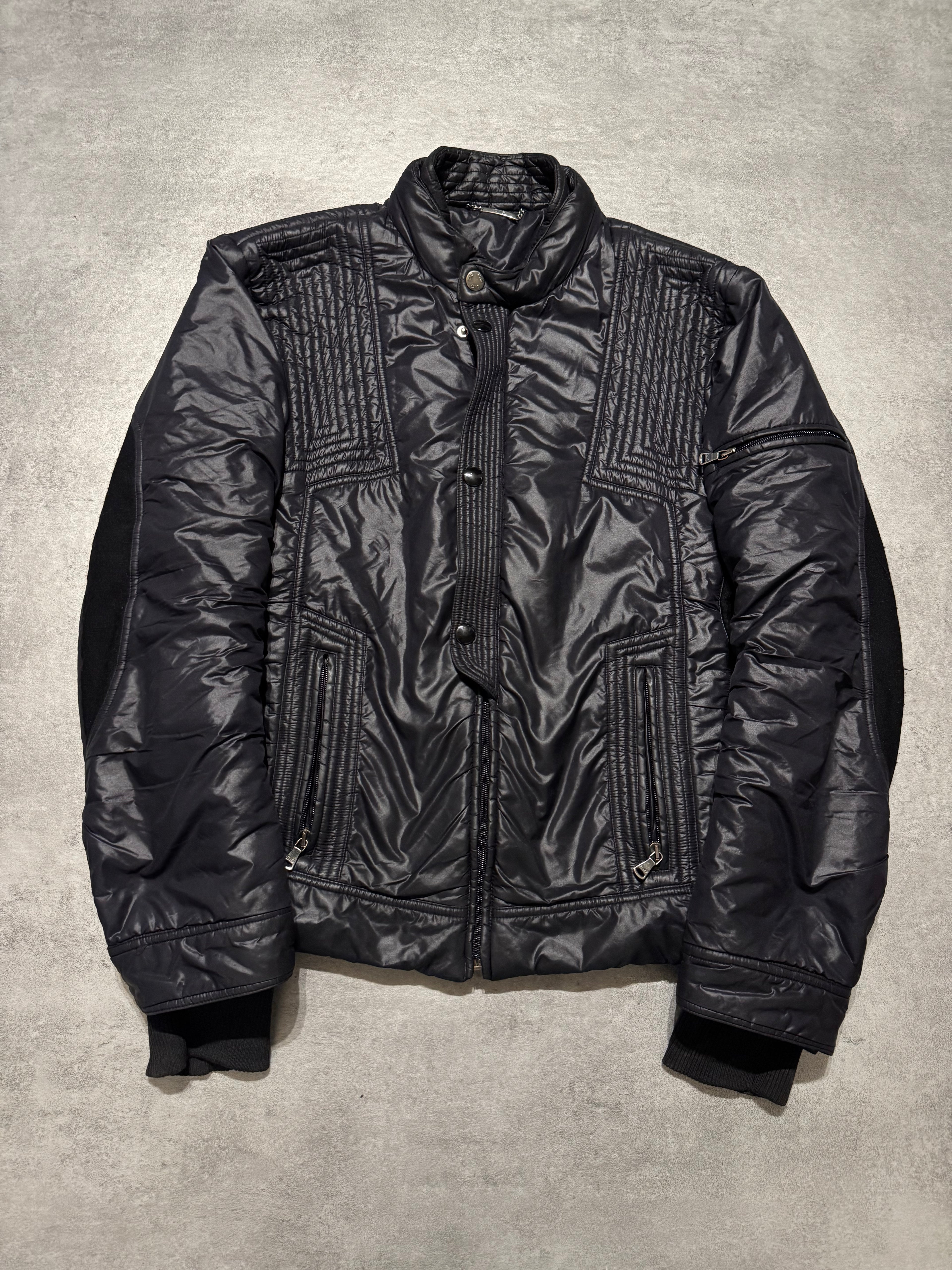 2000s Dolce & Gabbana Black Architect Puffer Jacket