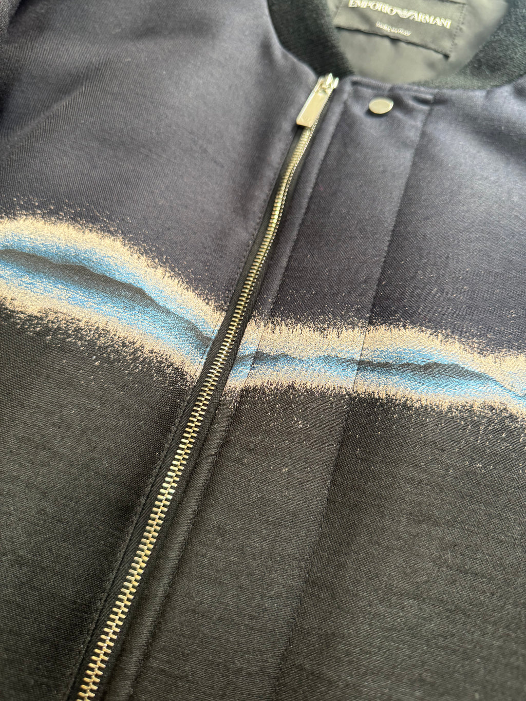 FW2018 Emporio Armani Bicolored Navy Black Bomber