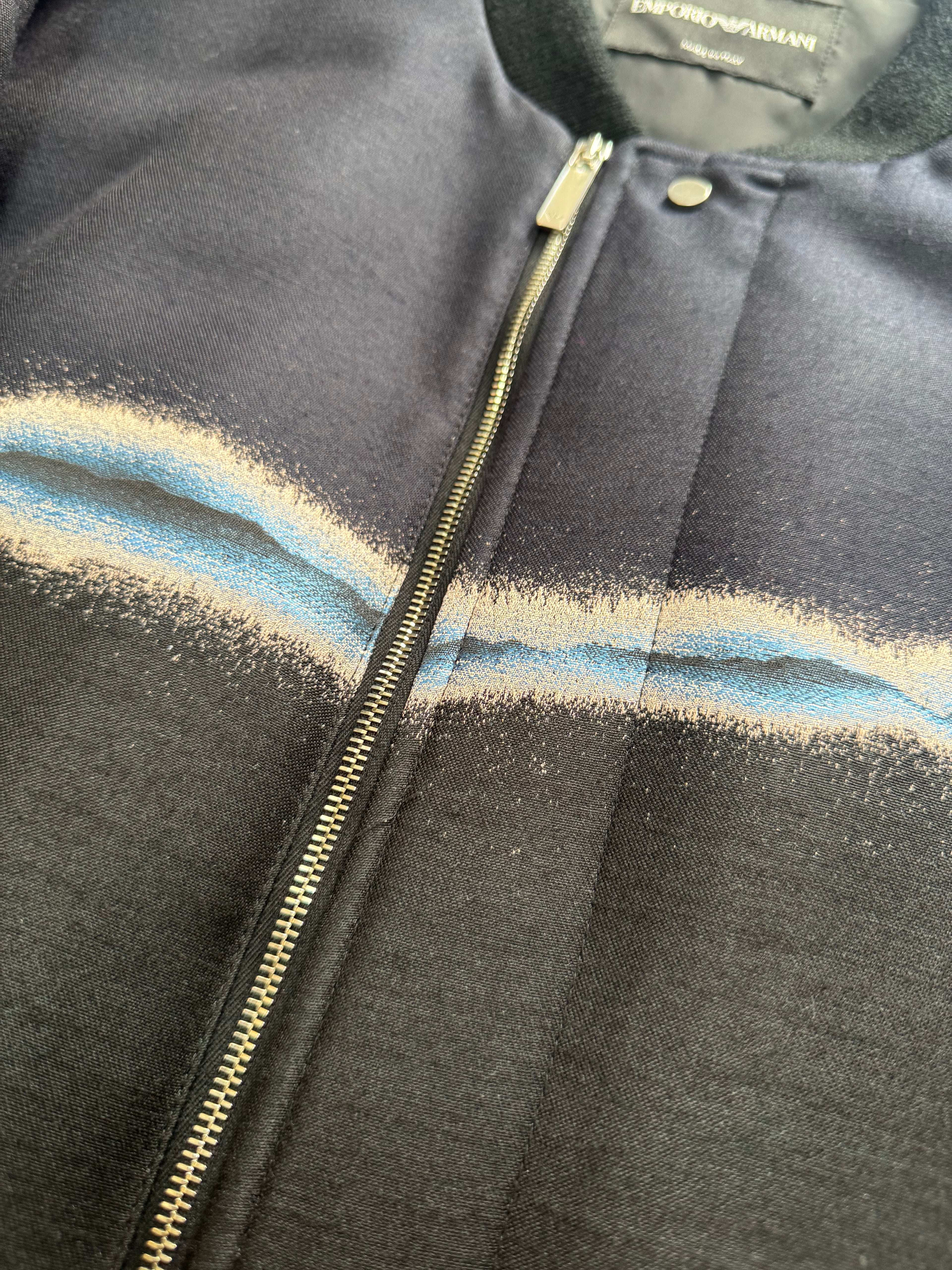 FW2018 Emporio Armani Bicolored Navy Black Bomber