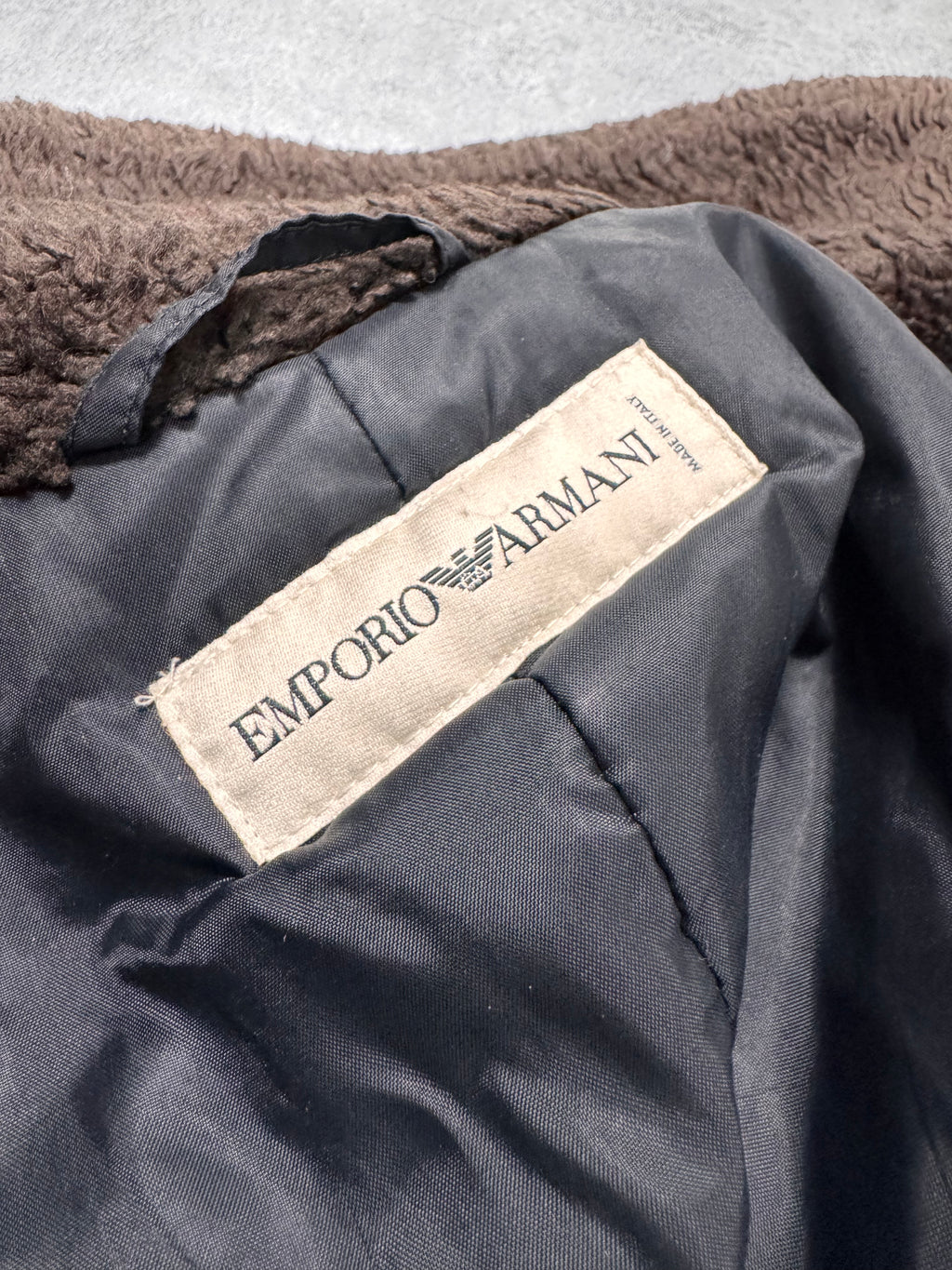 1990s Emporio Armani Snow White Double Zipper Jacket