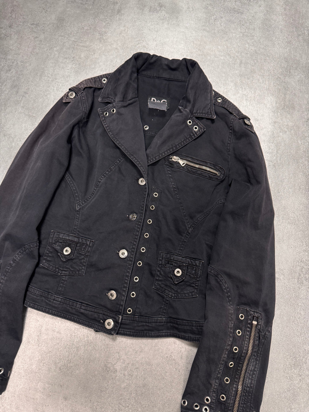 2000s Dolce & Gabbana Bondage Black Jacket