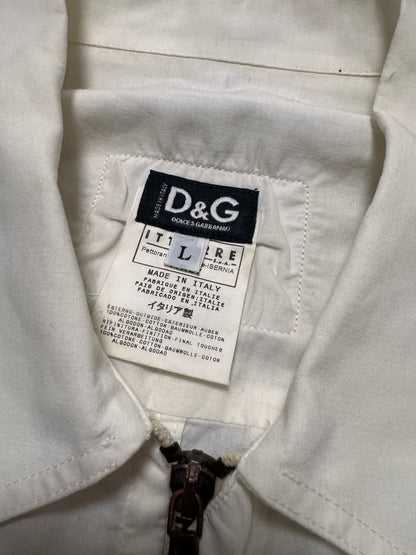 2000s Dolce & Gabbana Cargo Army White Shirt (L)