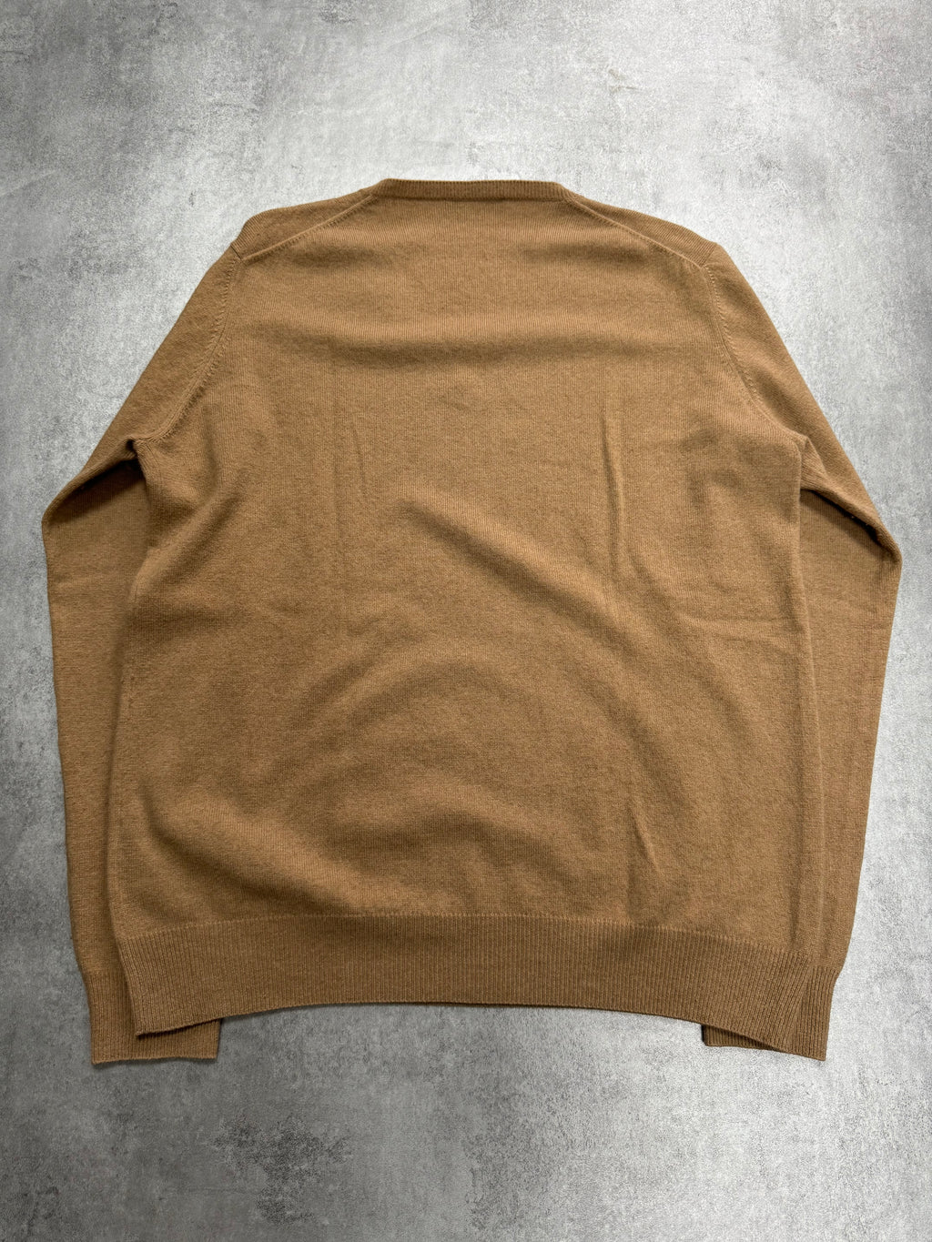 AW2010 Prada V Neck Camel Sweater