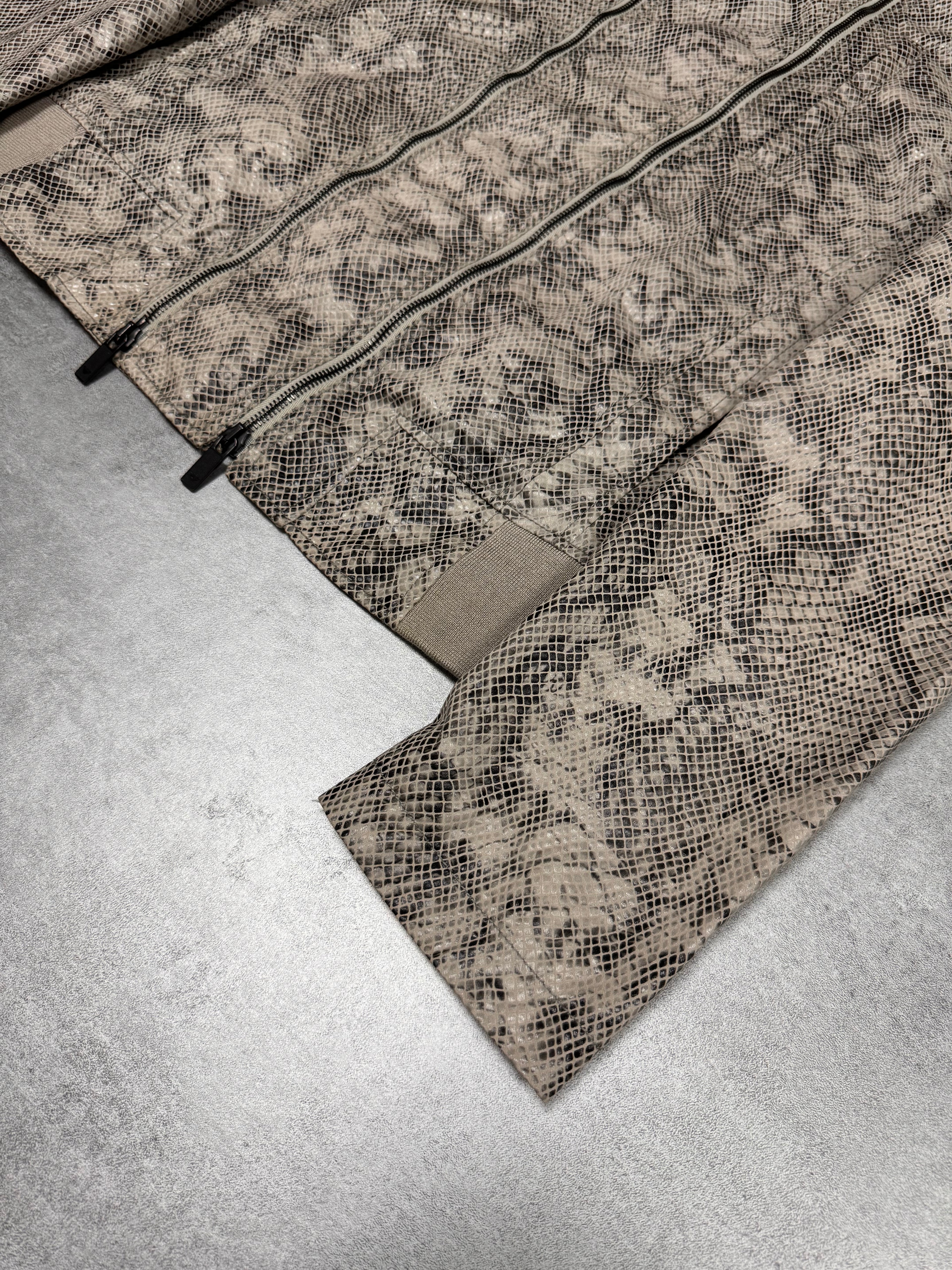 SS2011 Emporio Armani 2-Zip Snake Printed Jacket