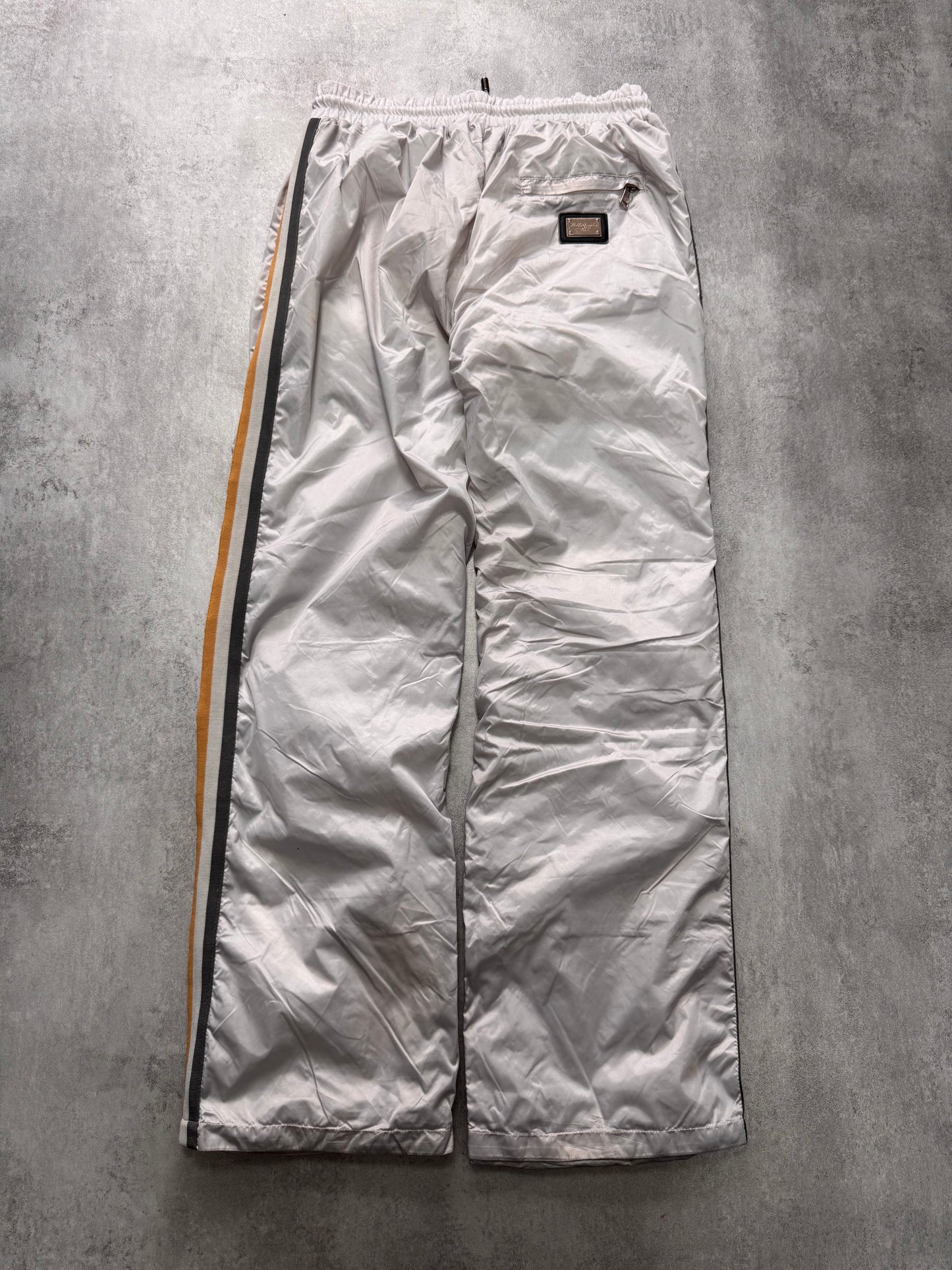 2000s Dolce & Gabbana Silver Joggers (M)