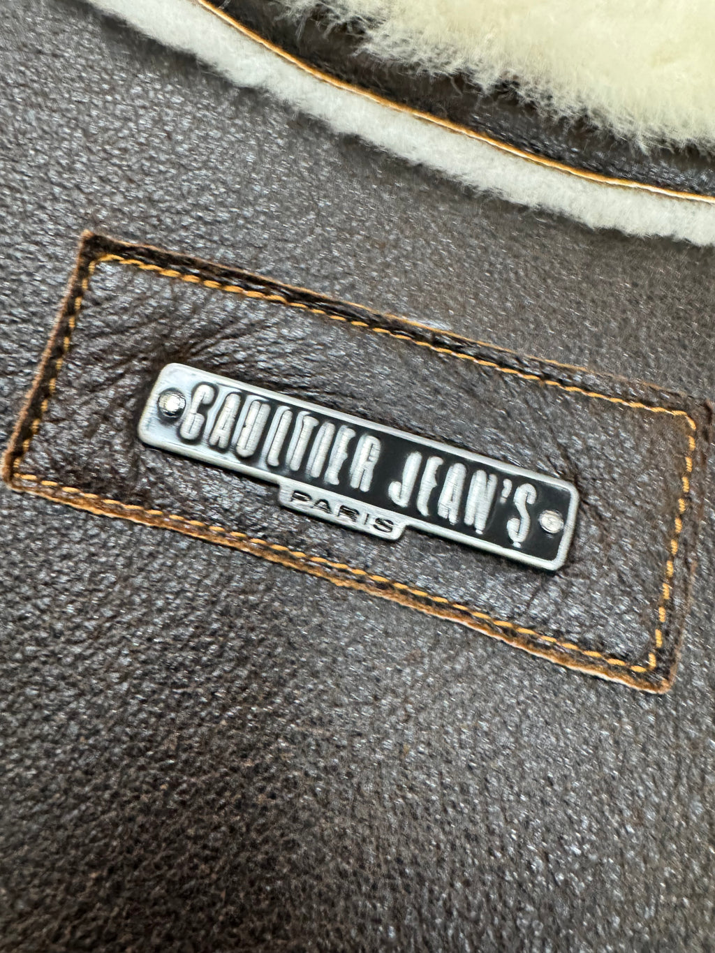 1990s Jean Paul Gaultier Tailored Shearling Leather Jacket