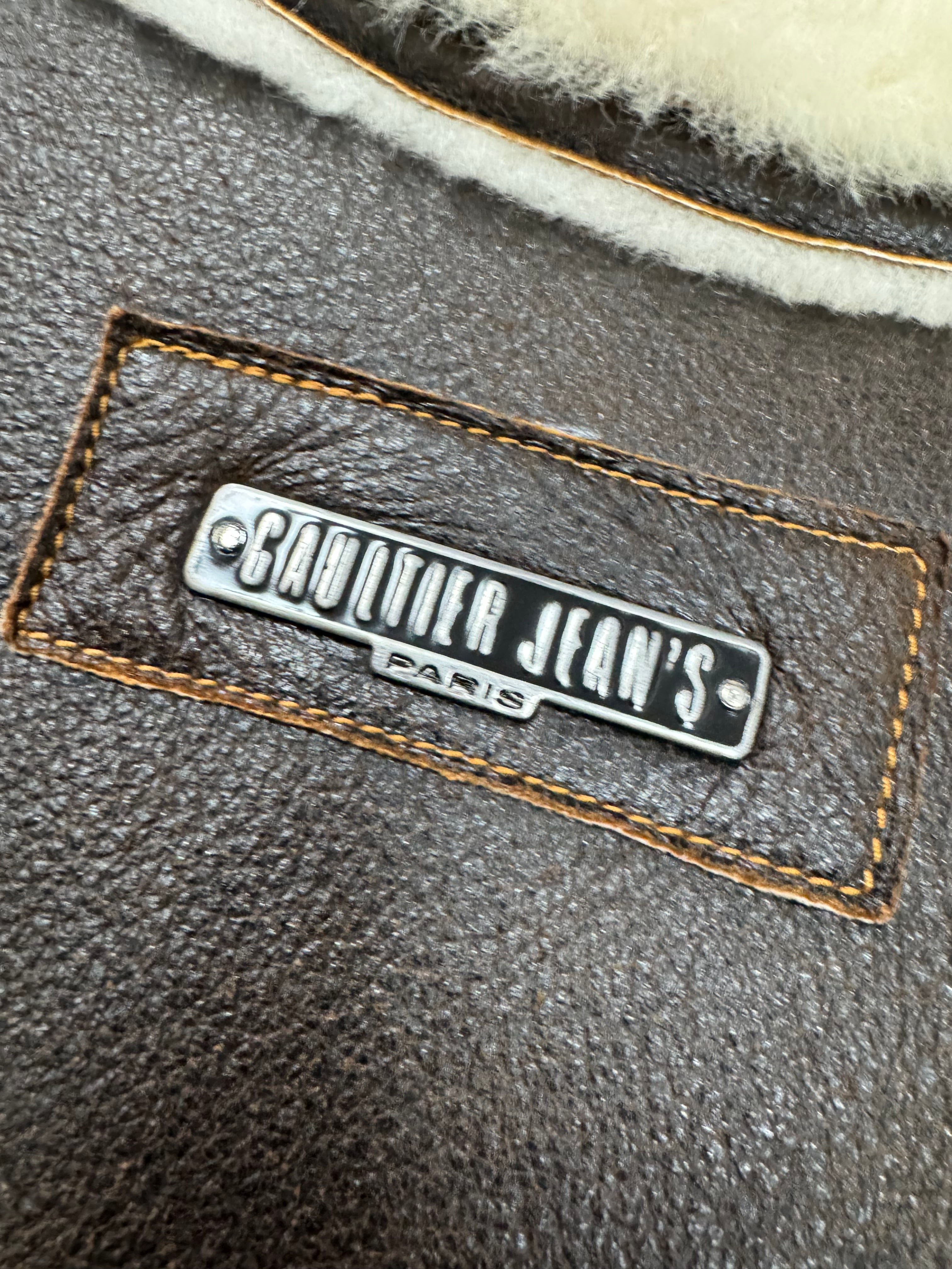 1990s Jean Paul Gaultier Tailored Shearling Leather Jacket