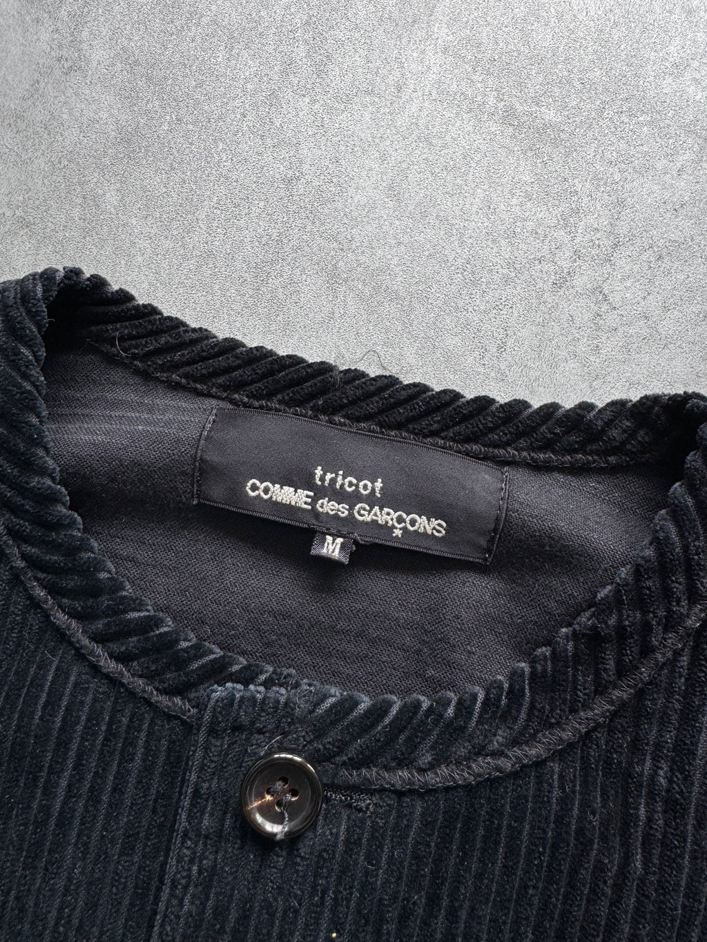AW1993 Comme Des Garçons Tricot Velvet Cropped Jacket