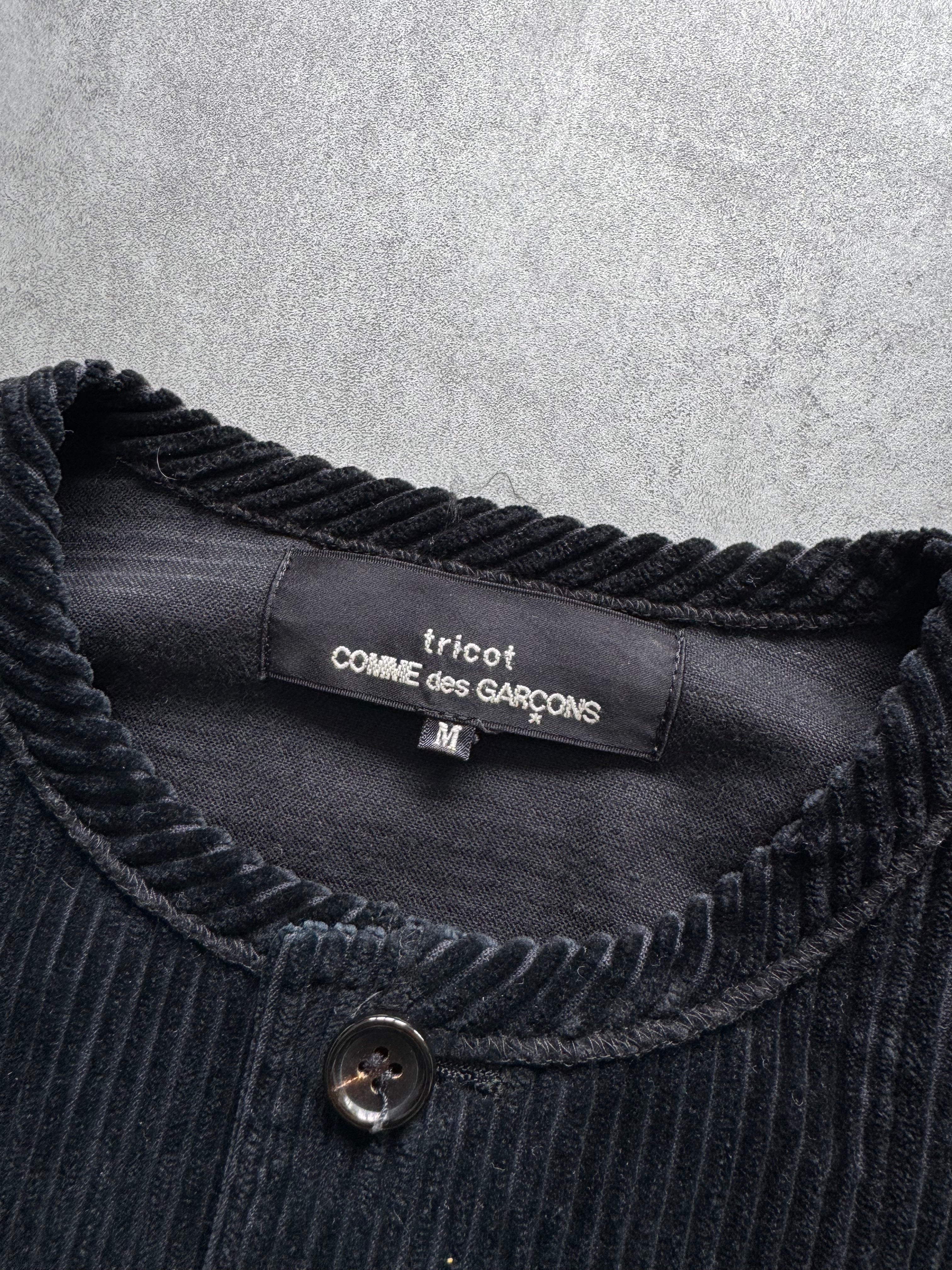 AW1993 Comme Des Garçons Tricot Velvet Cropped Jacket