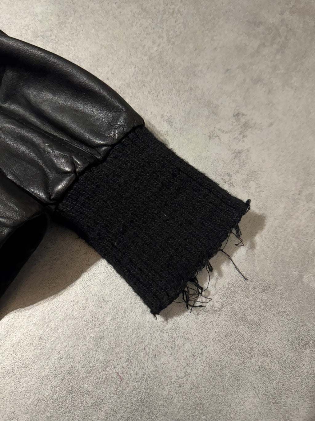 2010s Giorgio Brato Avant-Garde Black Leather Bomber Jacket