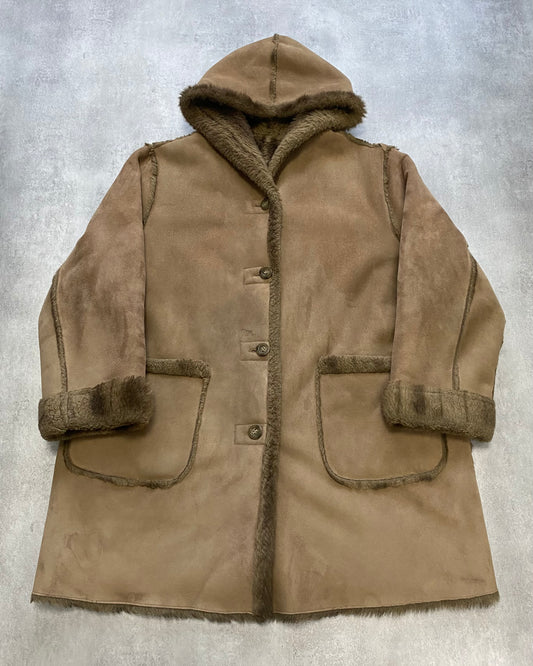1990s Balmain Faux Fur Reversible Jacket (XL)