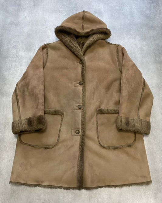 90 年代 Balmain 人造毛皮双面夹克 (XL)