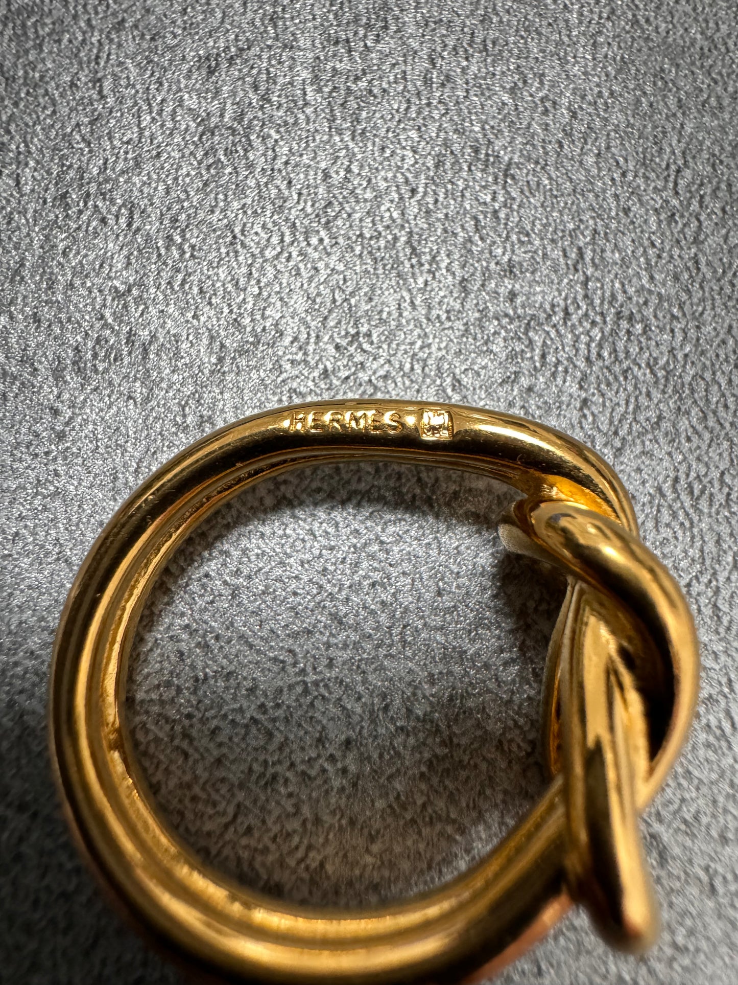 1990s Hermès Golden Scarf Ring (OS)