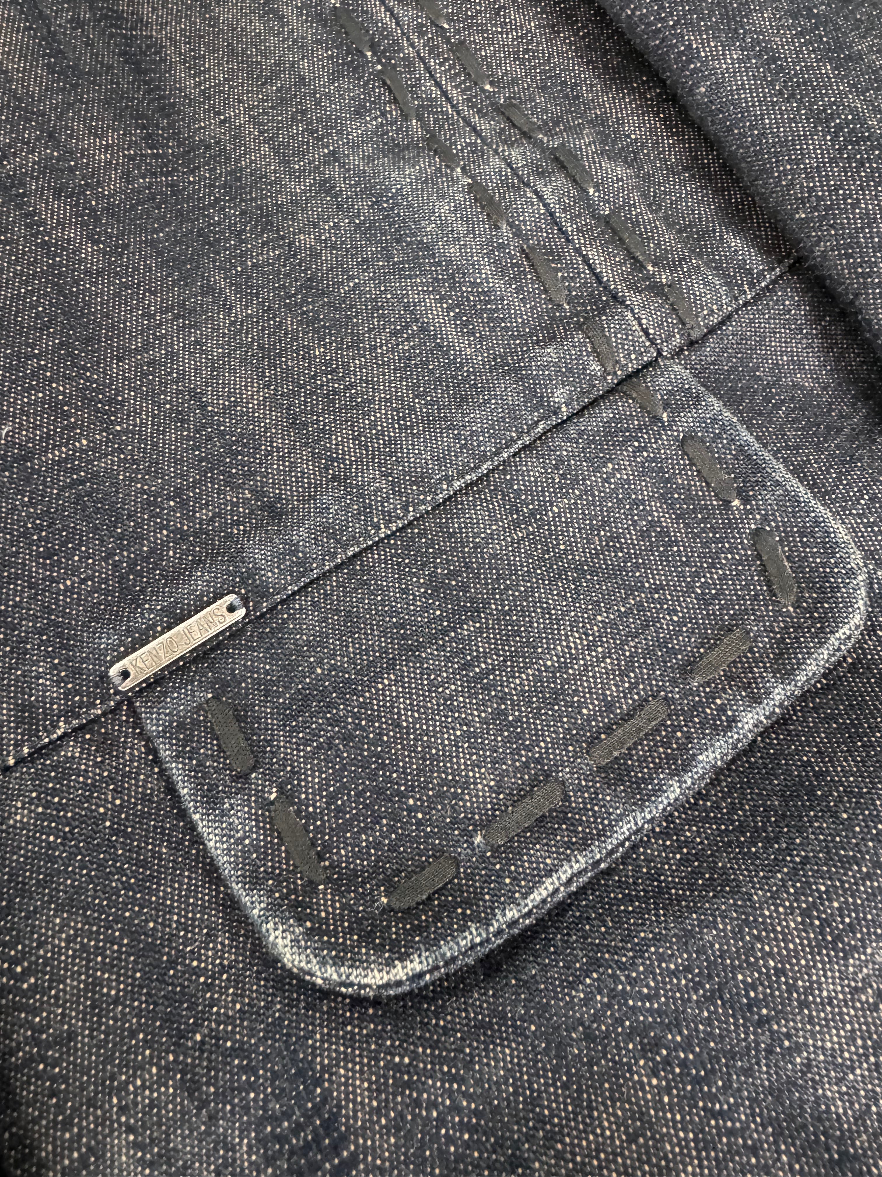 1990年代 ケンゾー トラディショナルマスター デニム トレンチコート (XS)