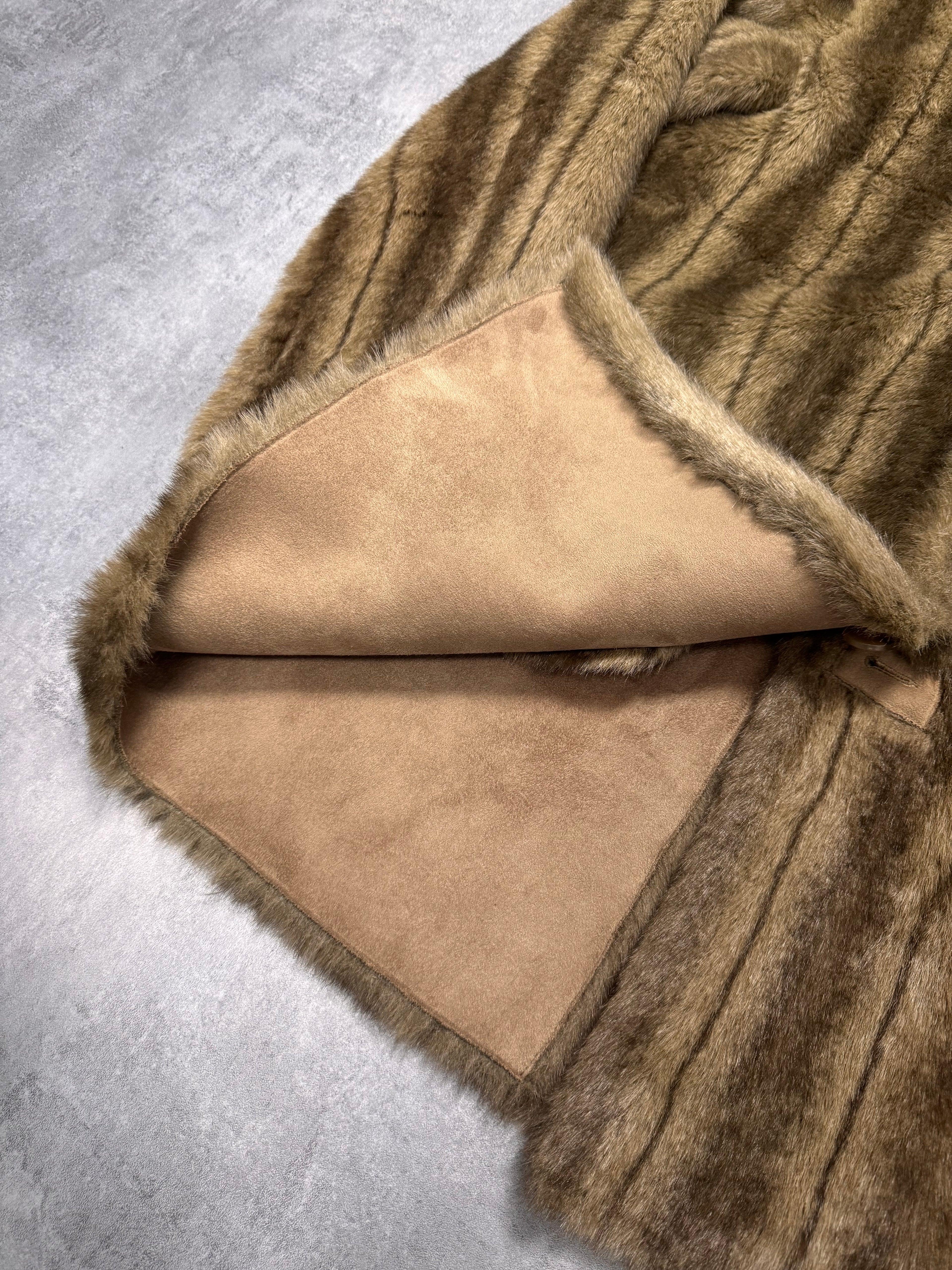 1990s Balmain Faux Fur Reversible Jacket