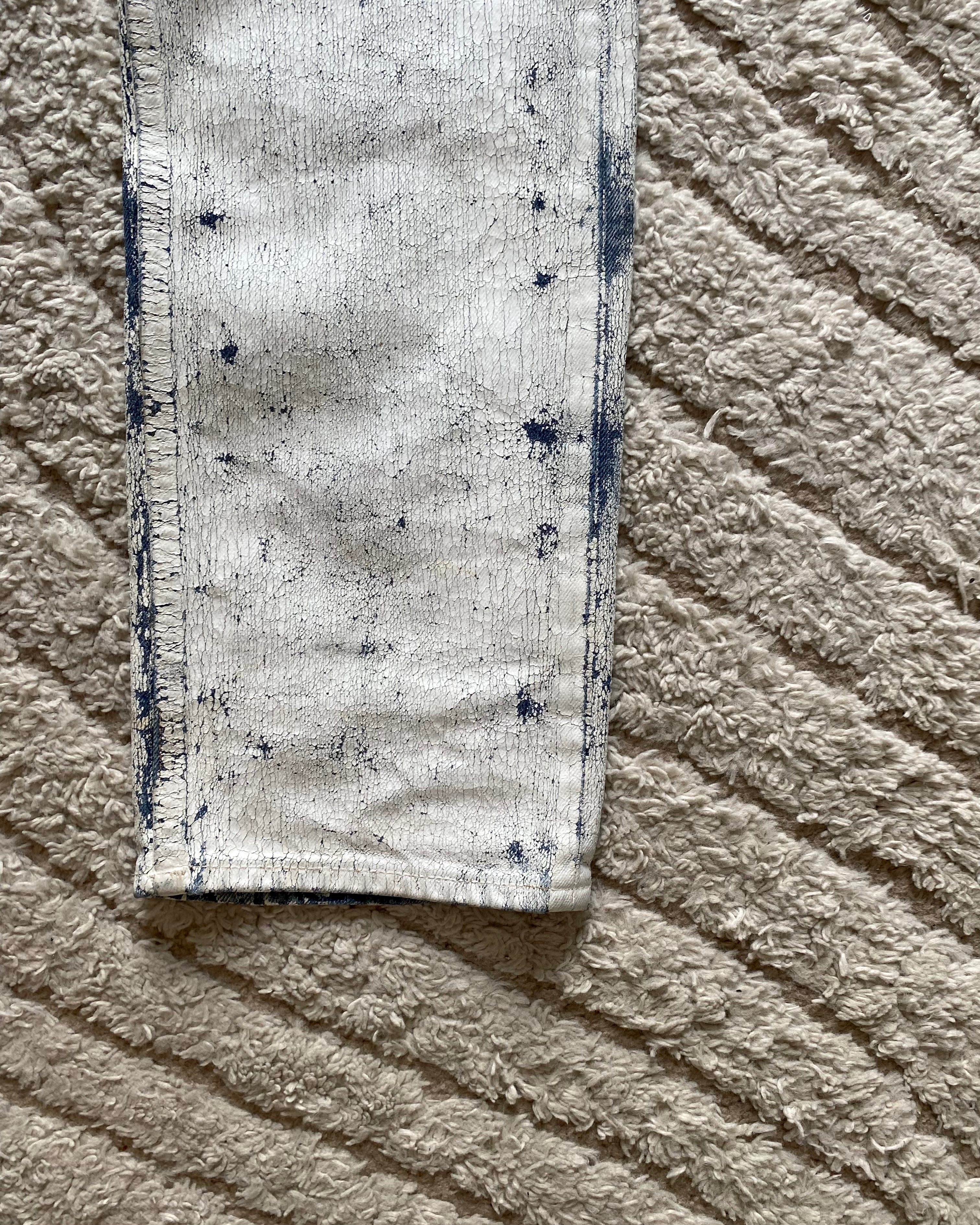 SS04 Maison Margiela x H&M White Painted Jeans RE-EDITION (M)