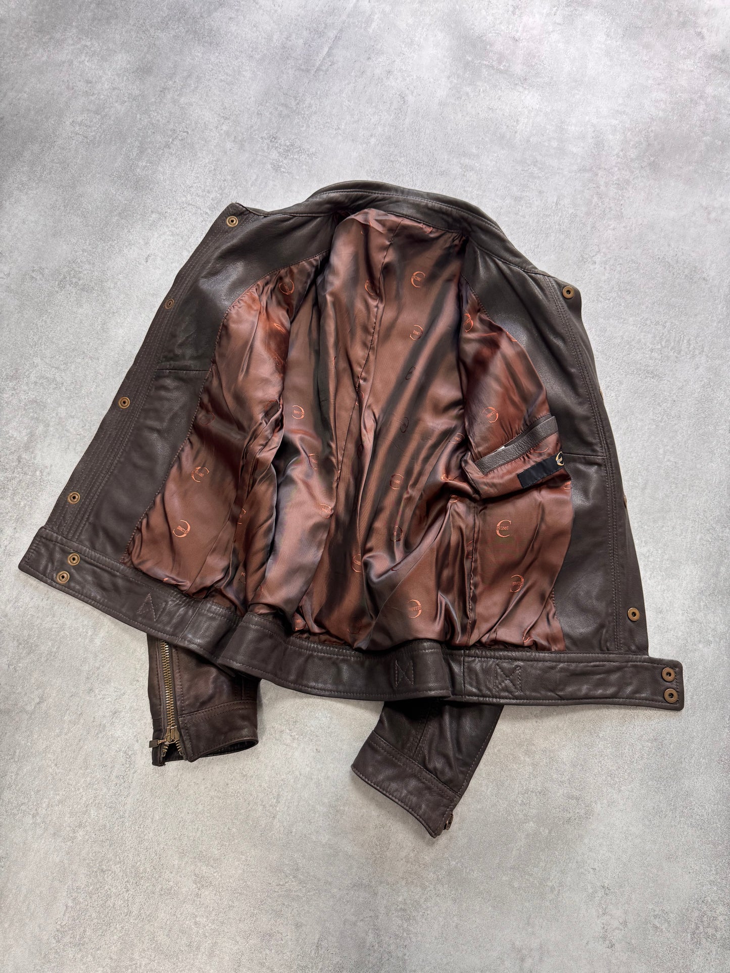 AW2009 Cavalli Hunter Brown Leather Jacket (M/L)