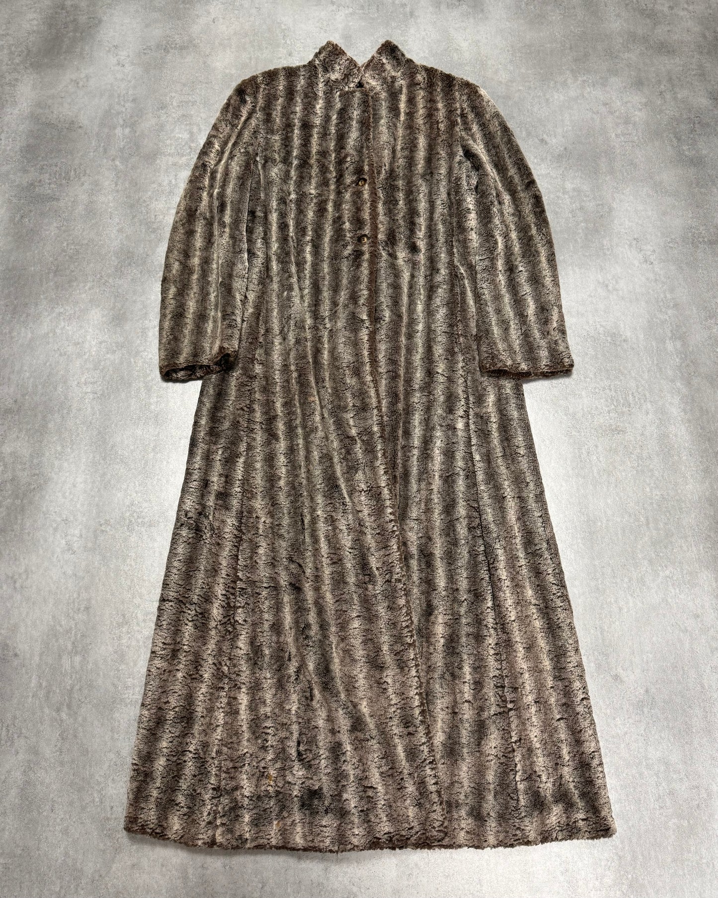 1990s Emporio Armani Furry Long Coat (S)