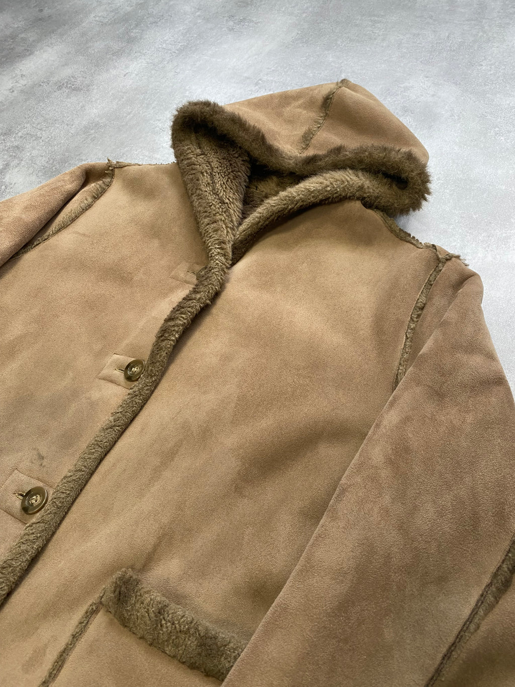 1990年代 Balmain フェイクファー リバーシブル ジャケット (XL)